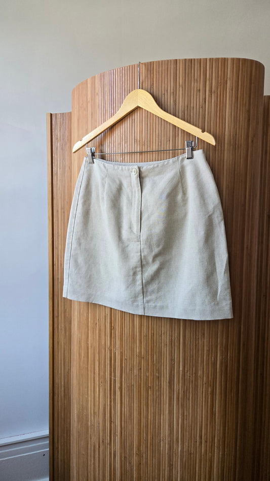 Liz Claiborne oatmeal pocket miniskirt