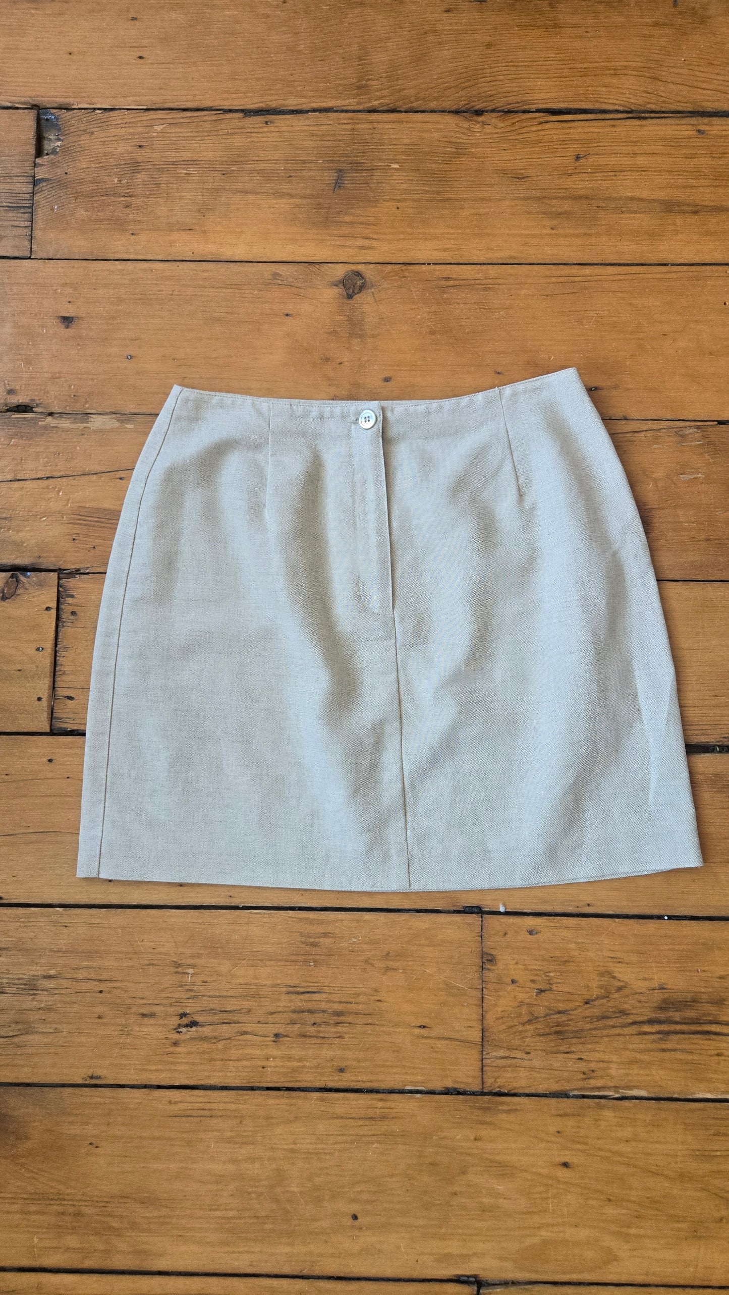 Liz Claiborne oatmeal pocket miniskirt