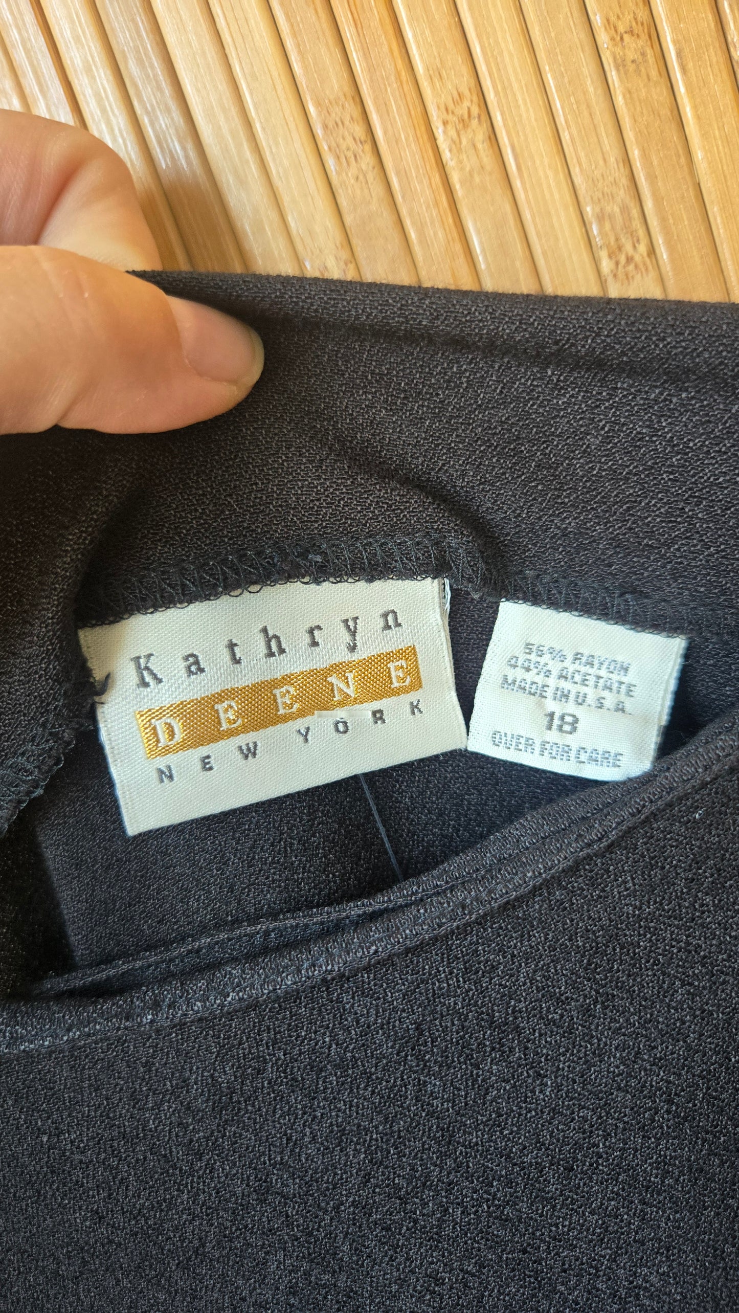 Kathryn black side button skirt