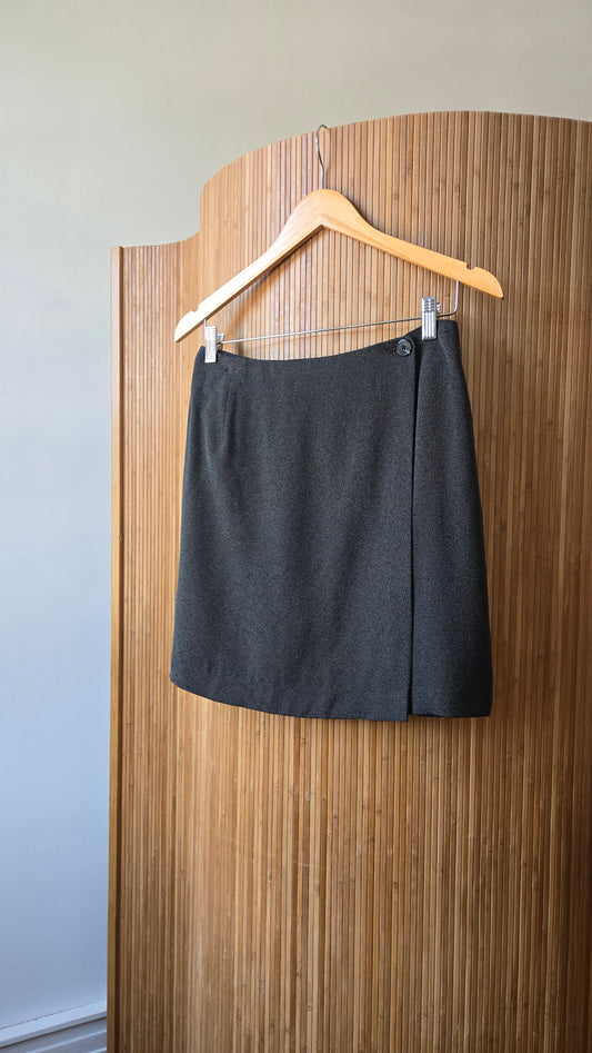 Alfani microprint wrap skirt