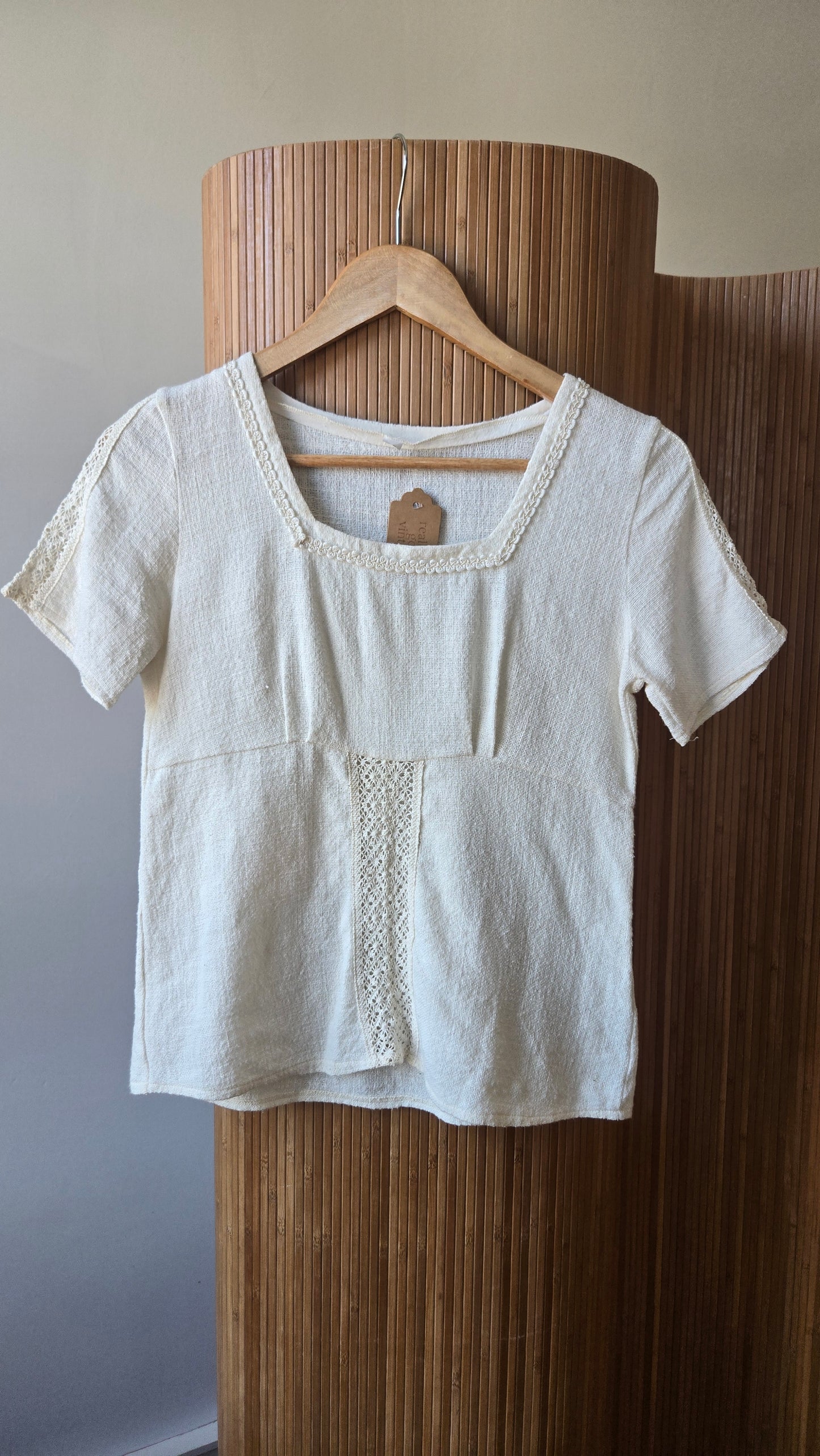Oatmeal crochet insert top