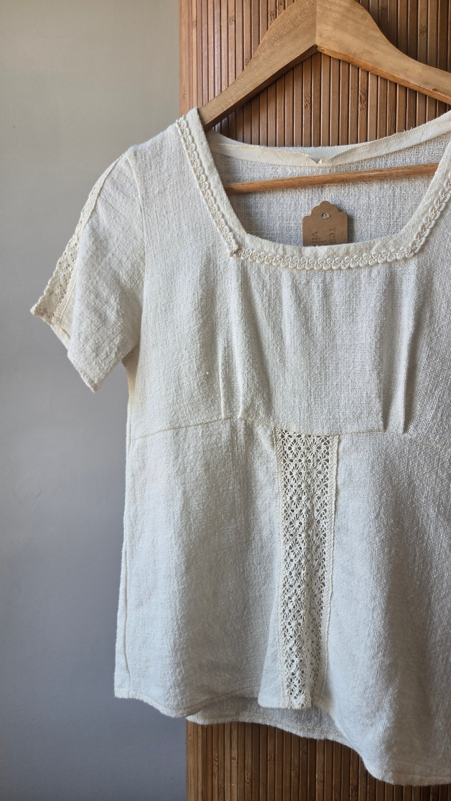 Oatmeal crochet insert top