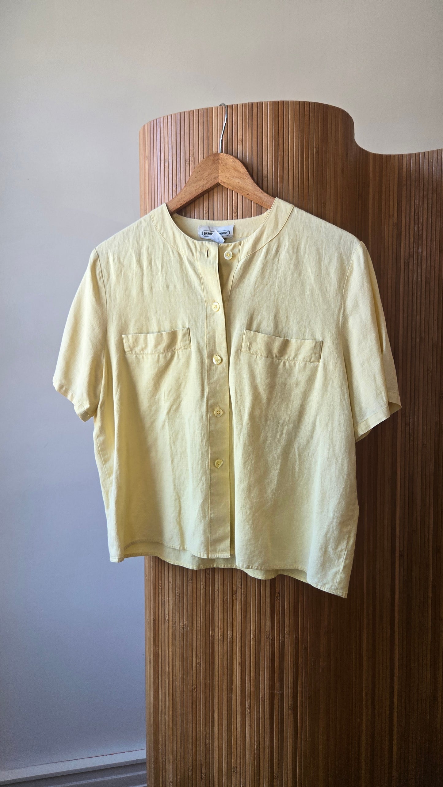 Lauren Alexander butter linen shirt