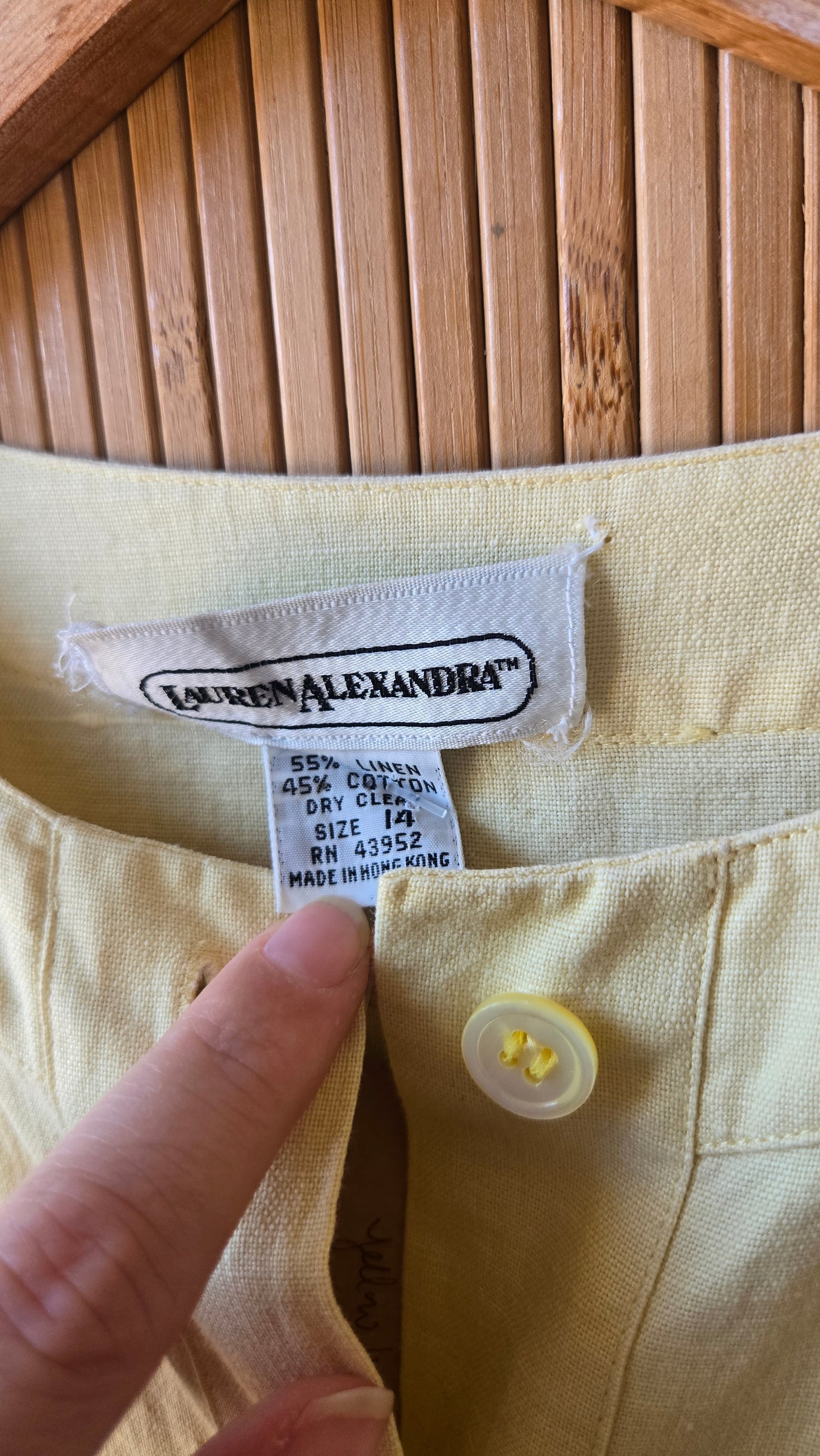 Lauren Alexander butter linen shirt