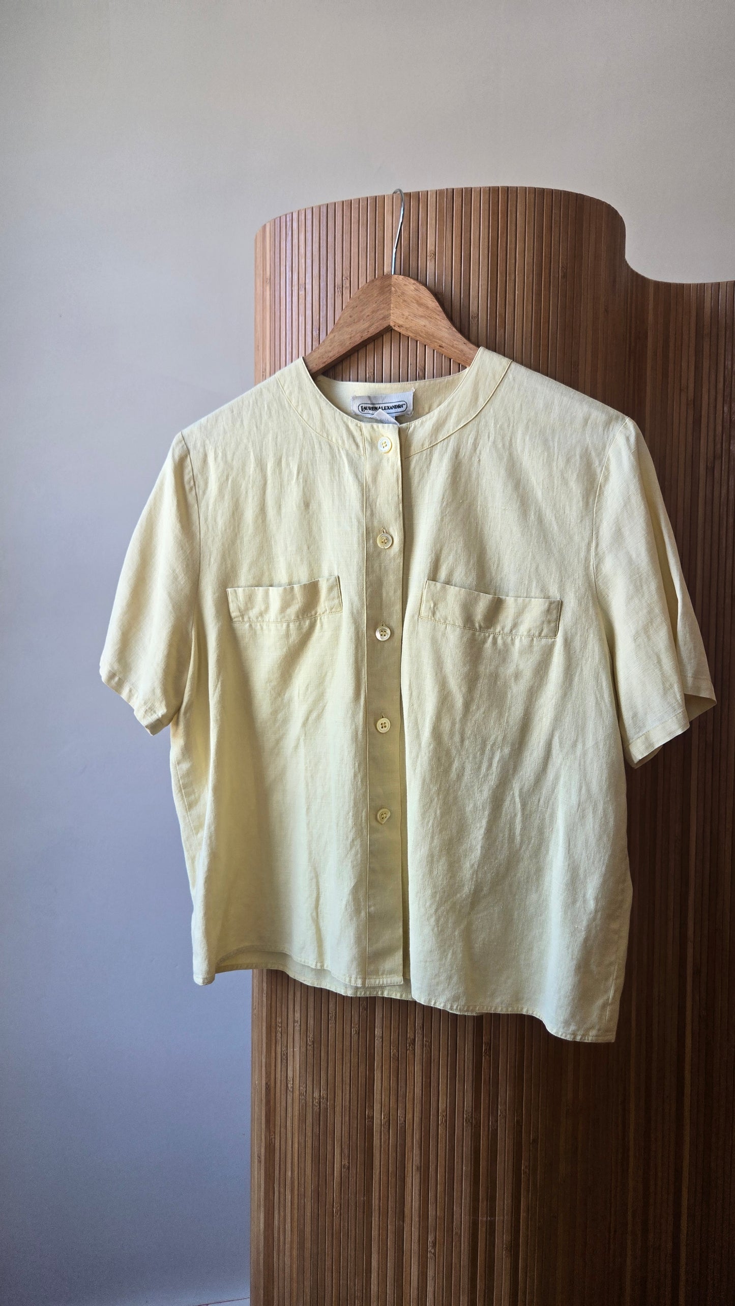 Lauren Alexander butter linen shirt