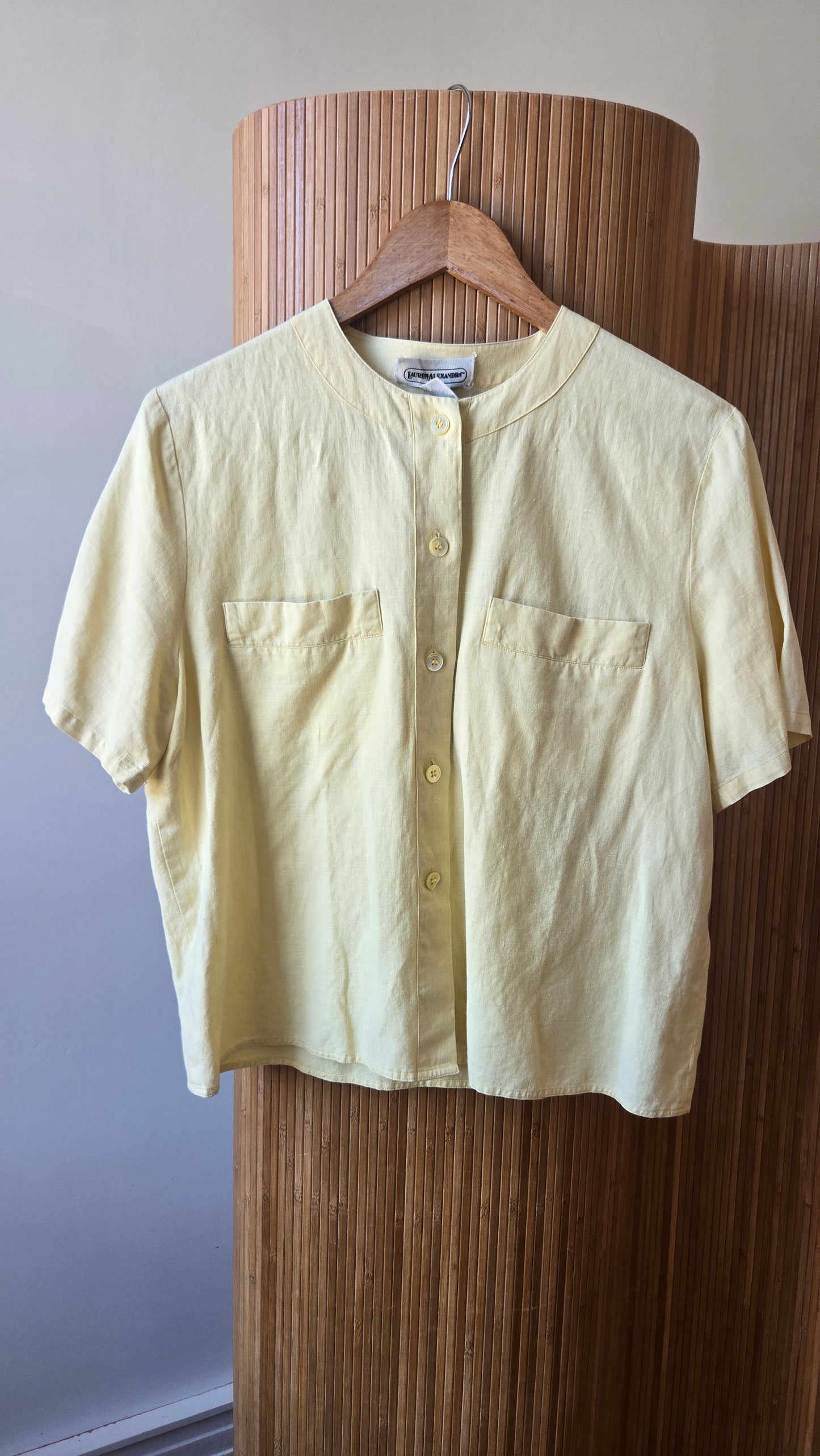Lauren Alexander butter linen shirt