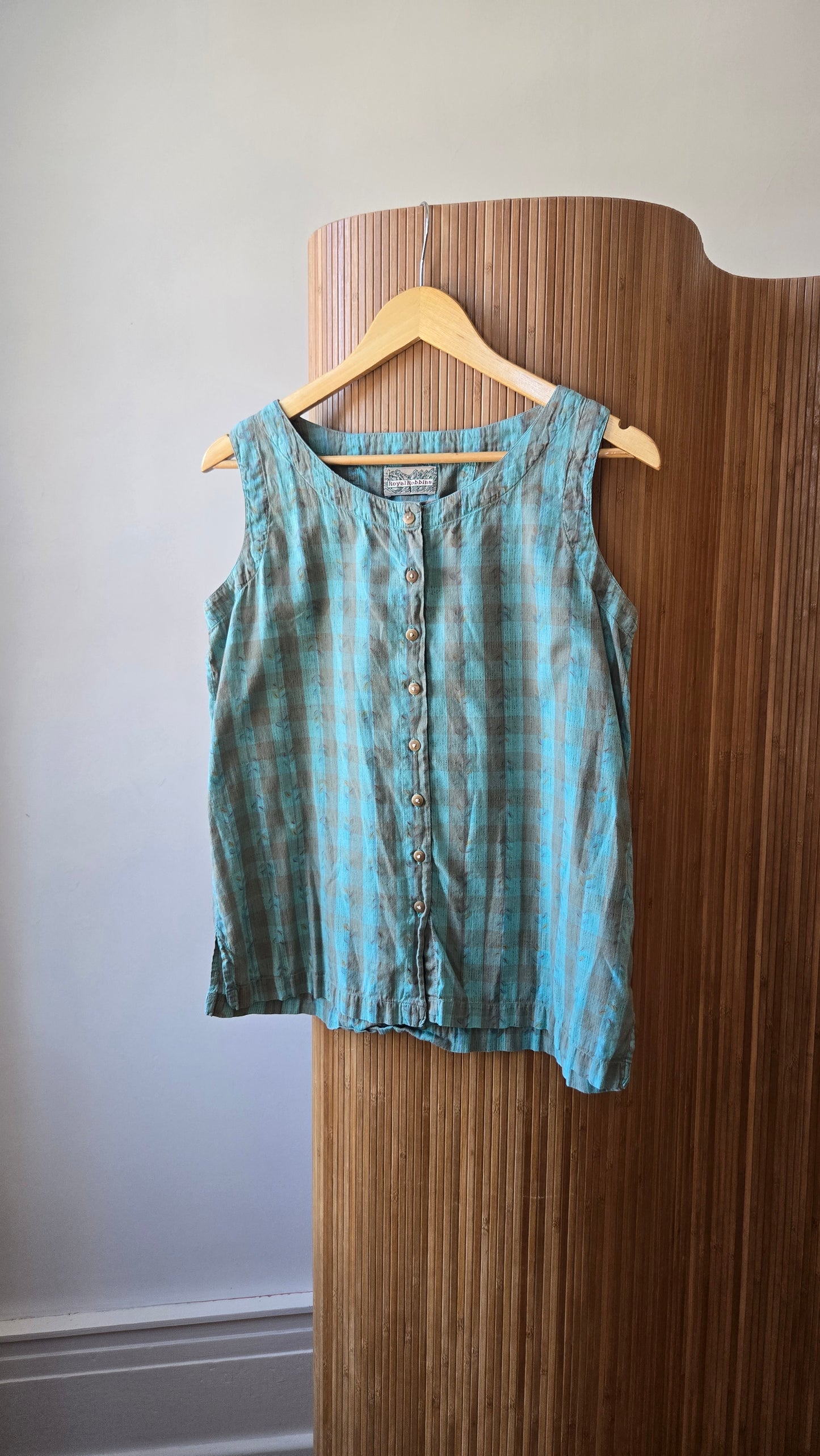 Sweet turquoise cotton tank