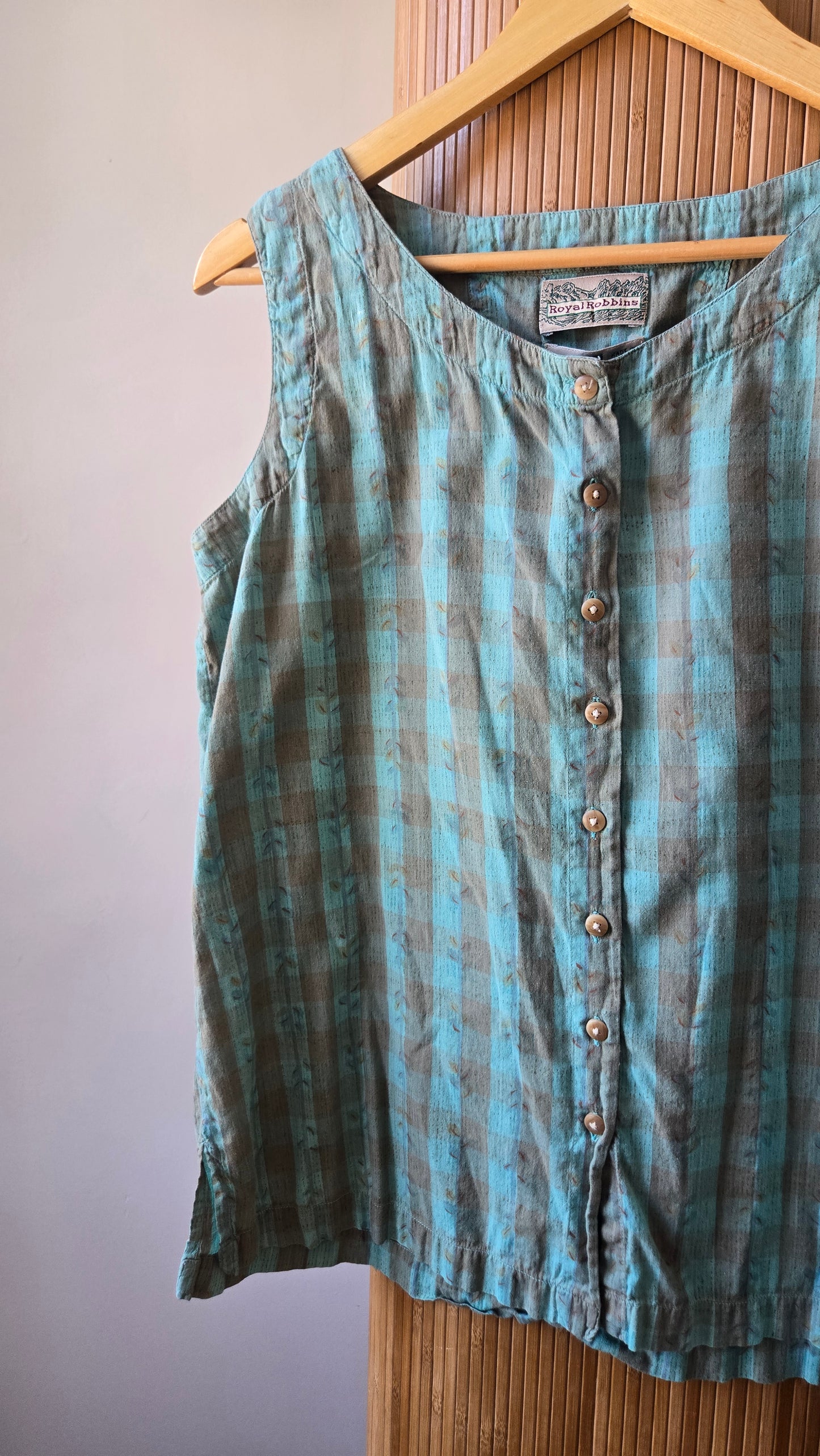 Sweet turquoise cotton tank