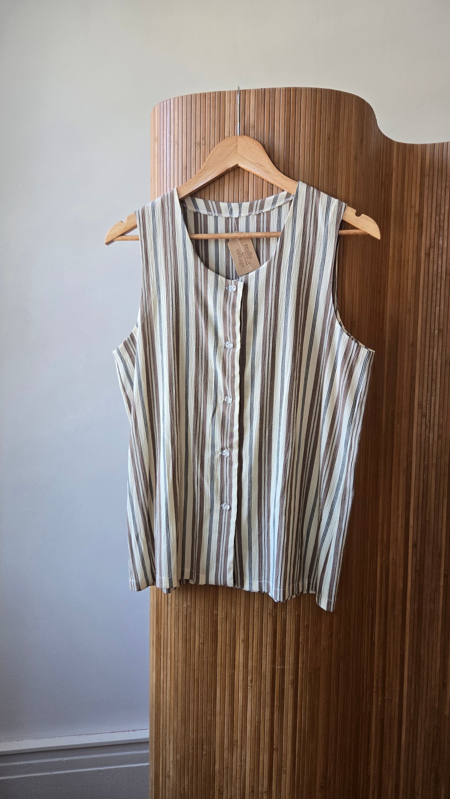 Striped tunic vest