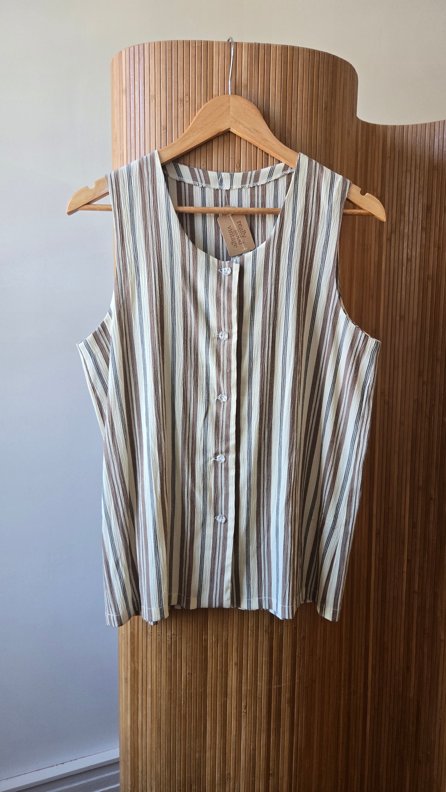 Striped tunic vest