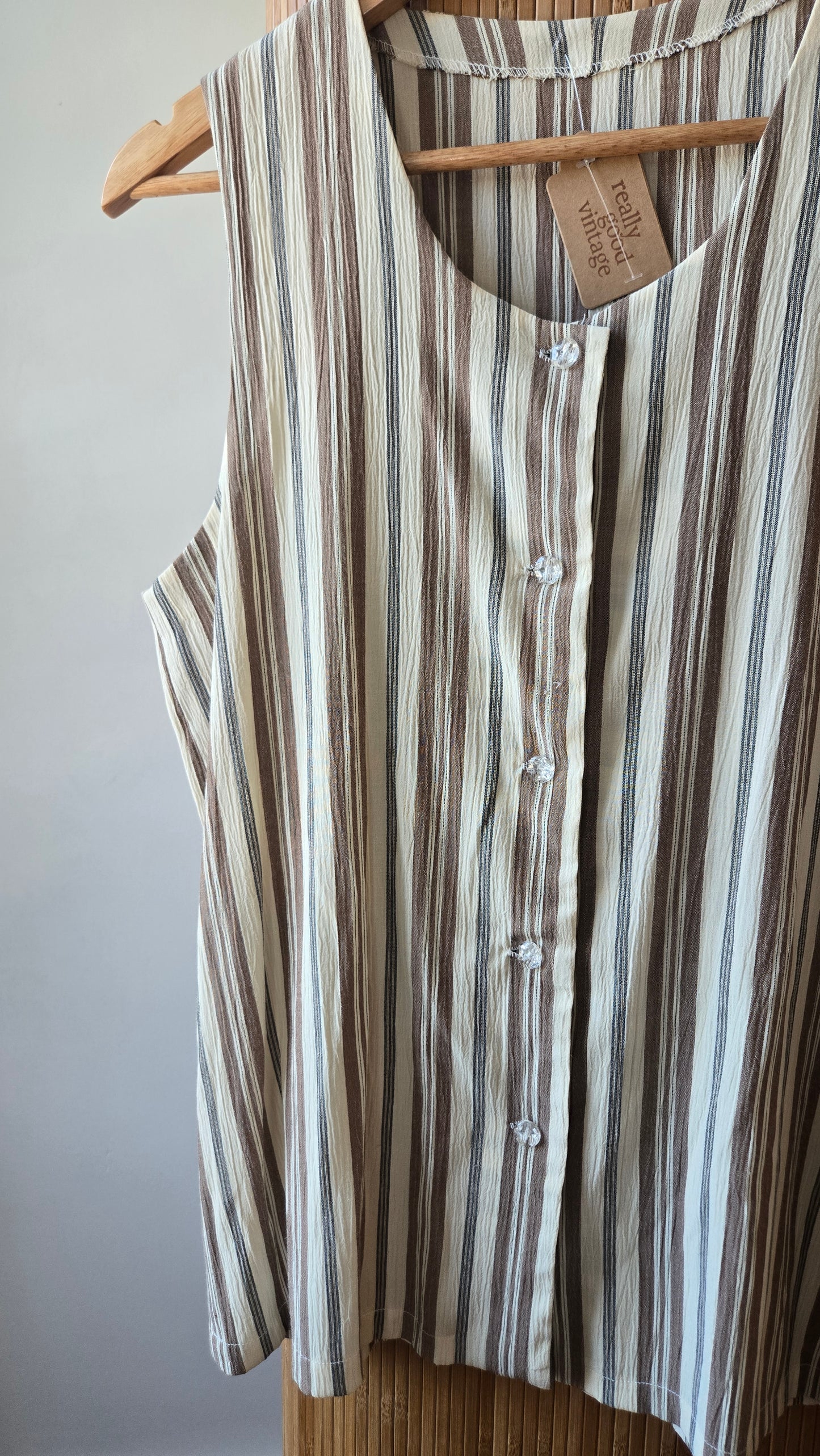 Striped tunic vest