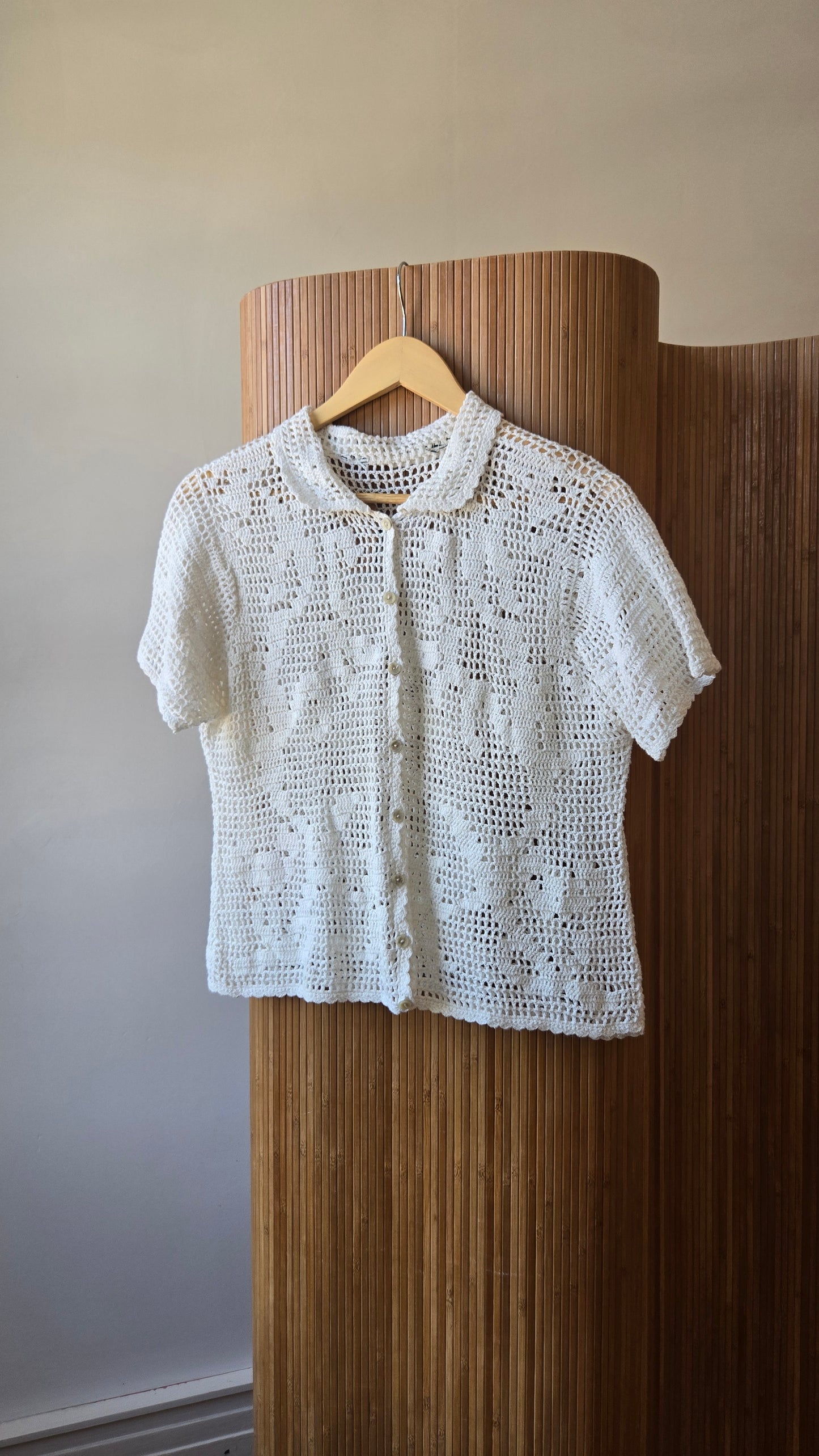 White crochet top!