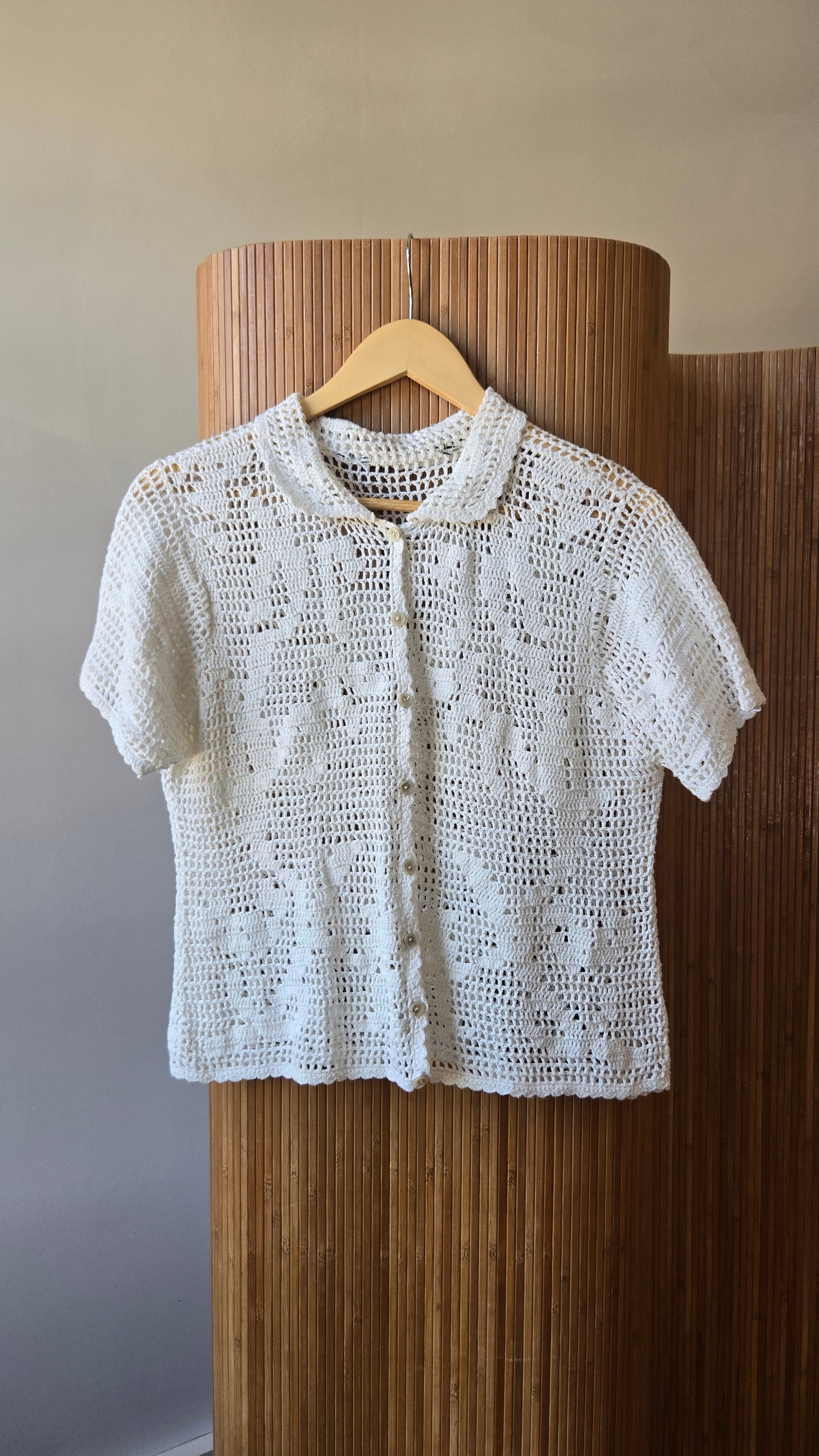 White crochet top!
