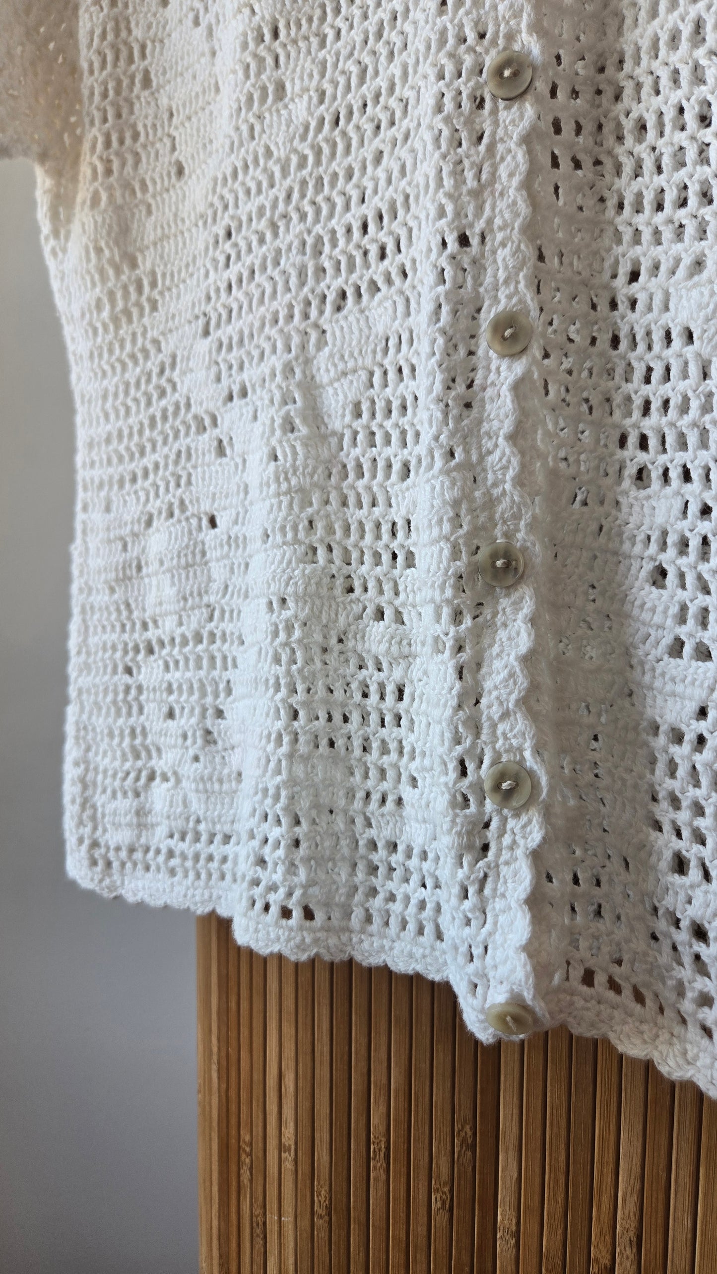 White crochet top!