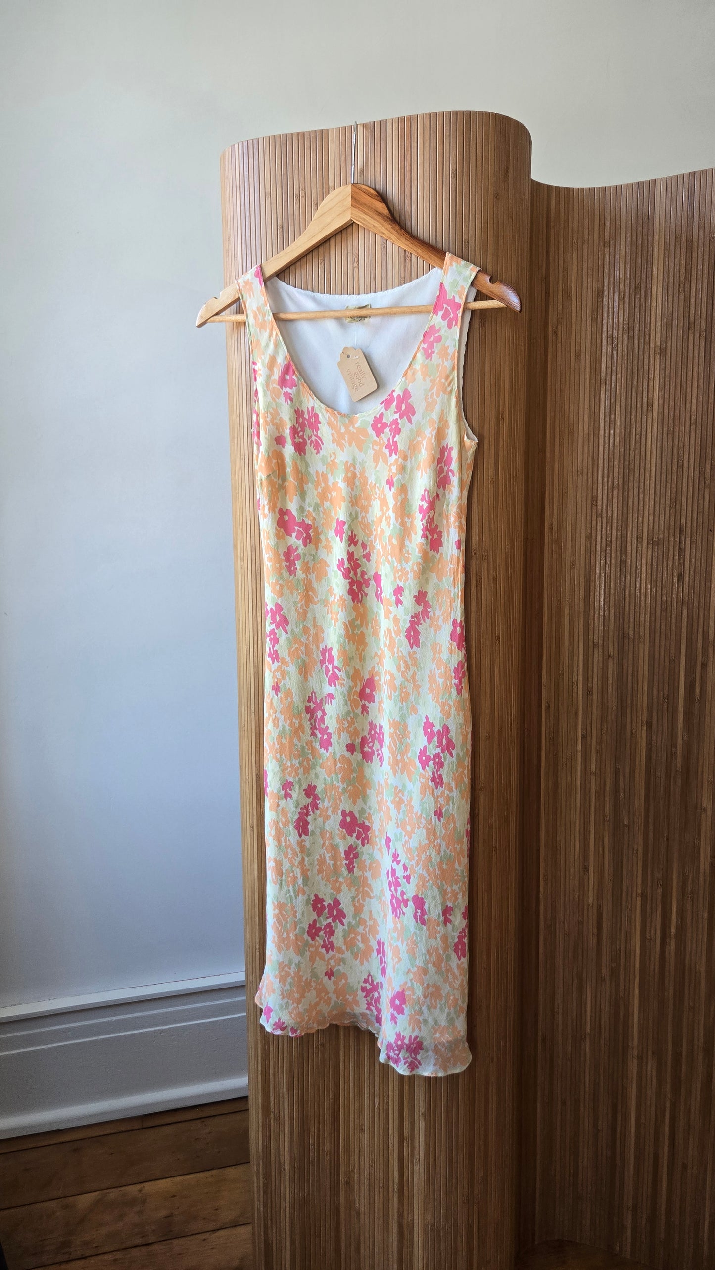 Caslon silk floral bias dress