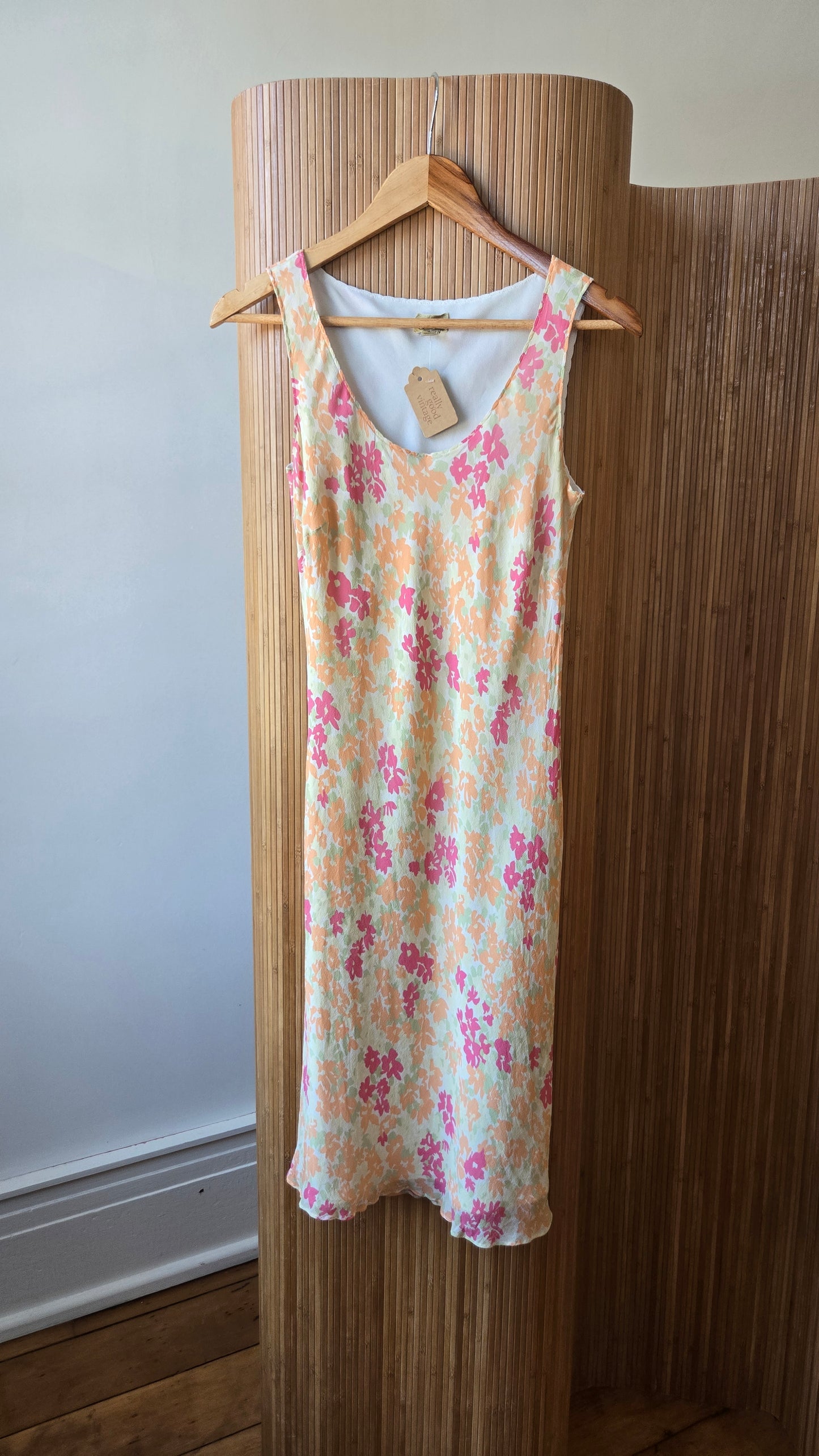 Caslon silk floral bias dress