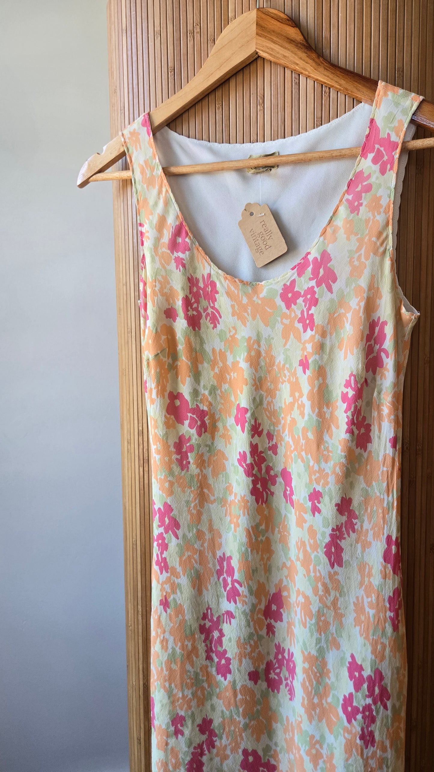 Caslon silk floral bias dress