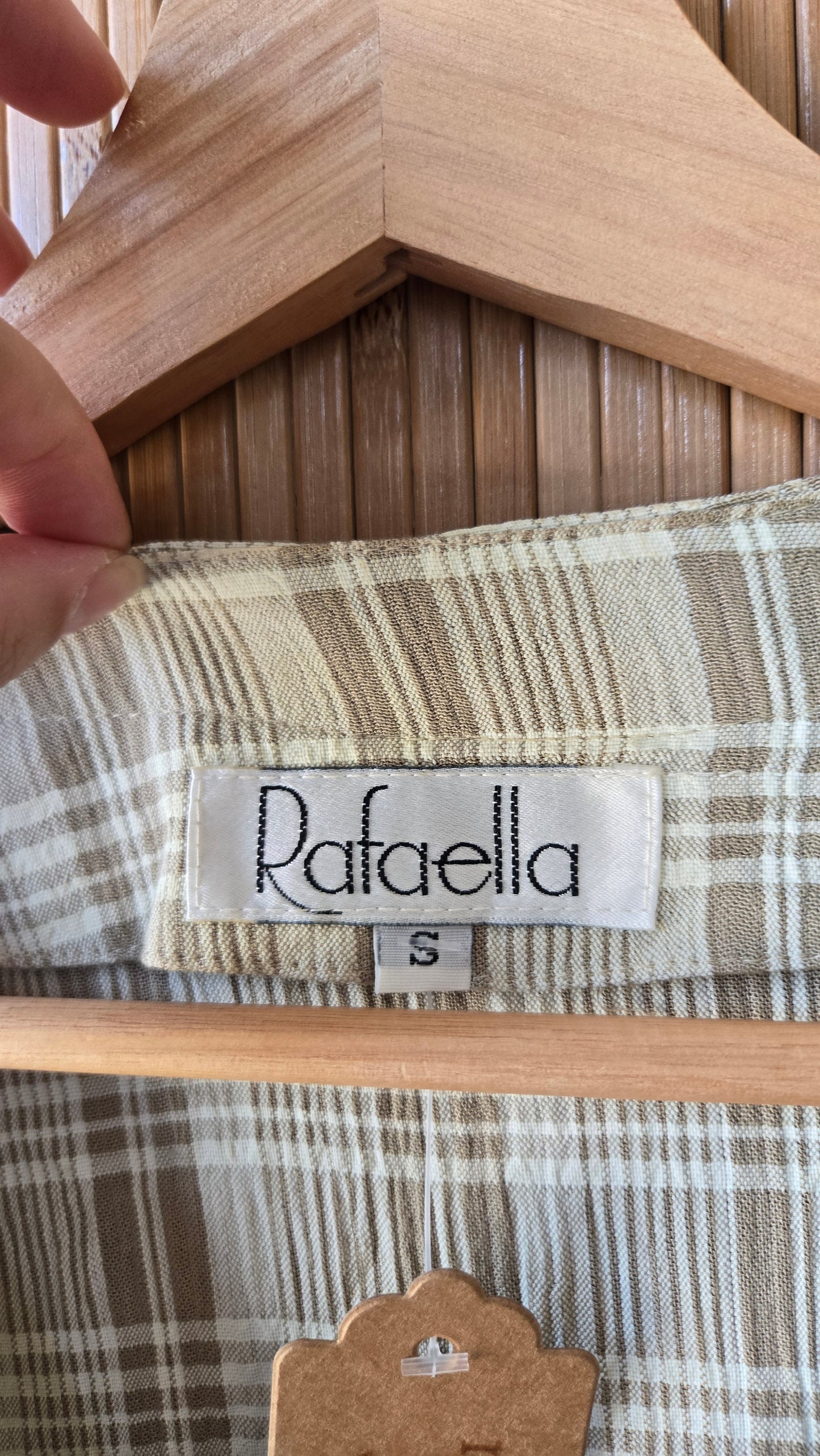 Rafaella crinkle plaid shacket