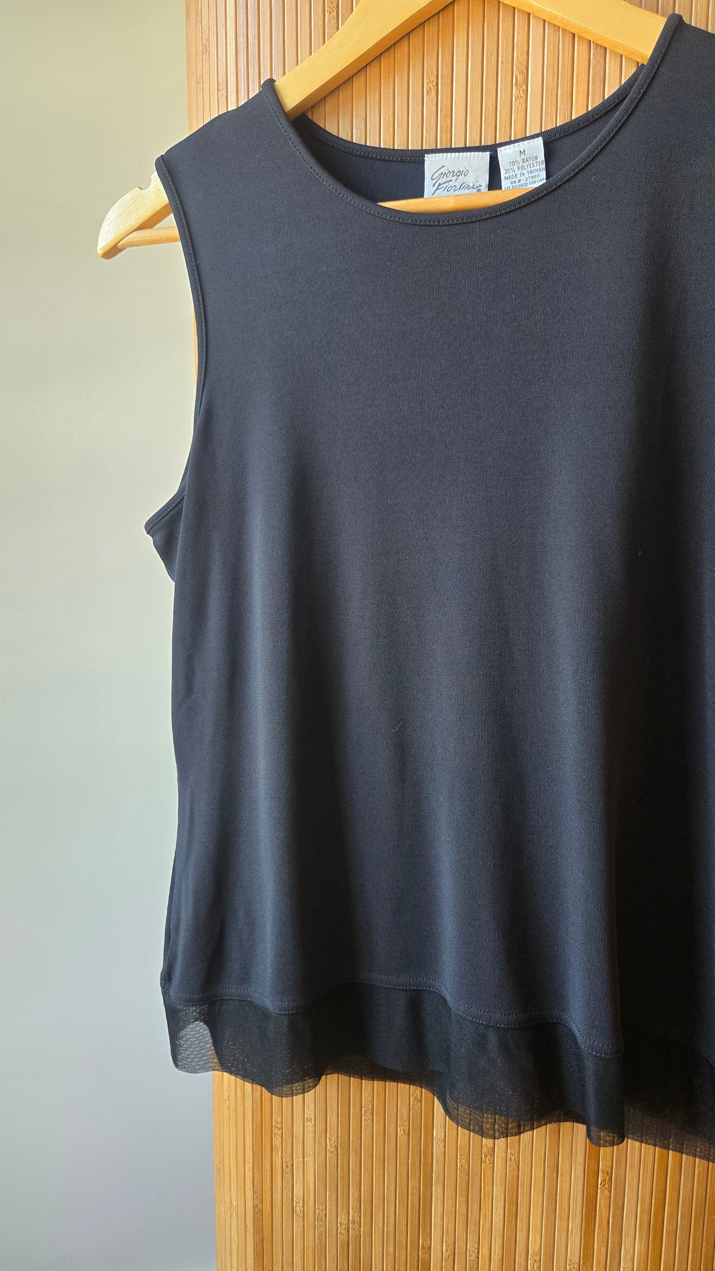 George Fiorlini sheer-hem tank