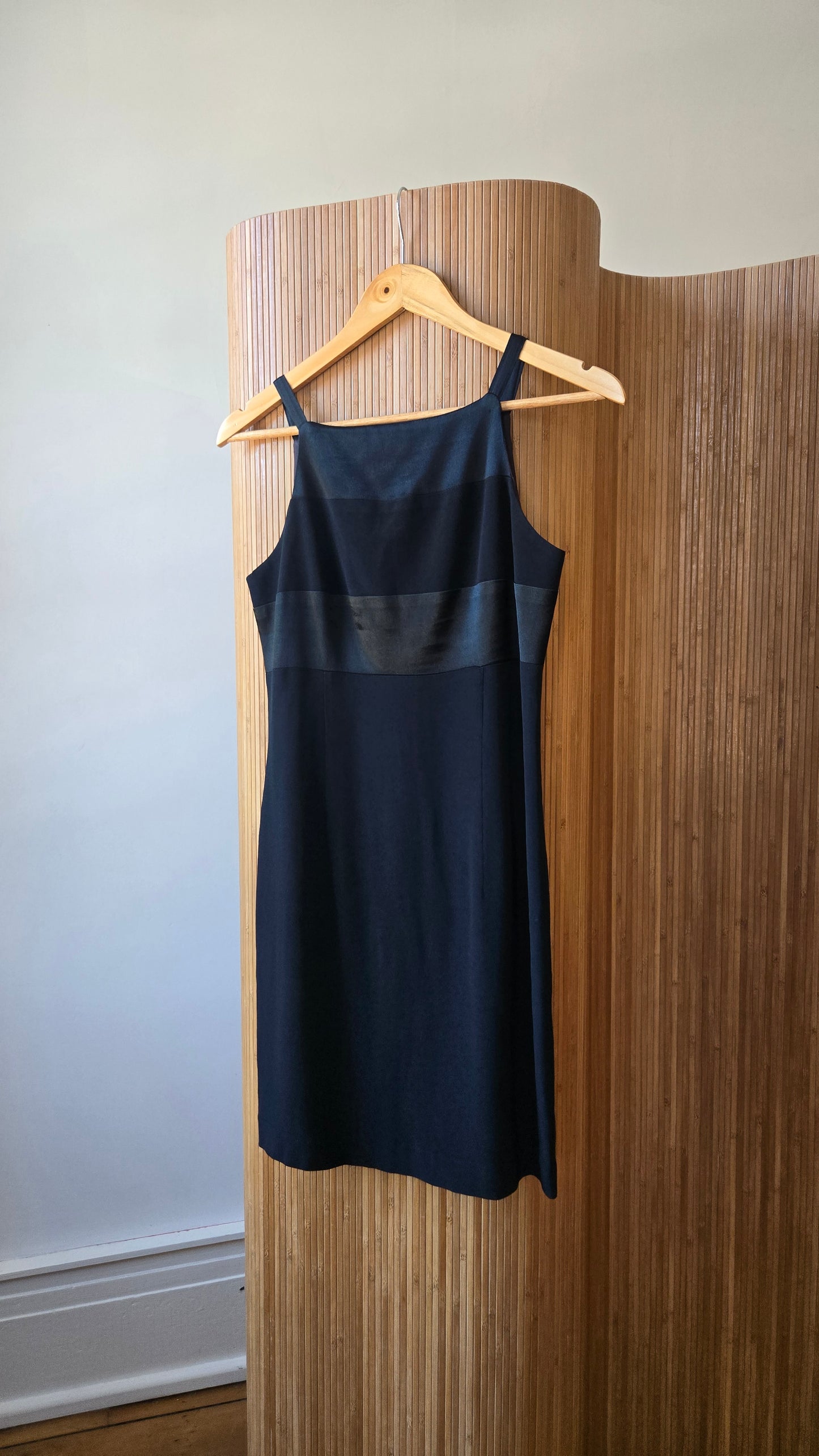 Dave & Johnny satin stripe minidress