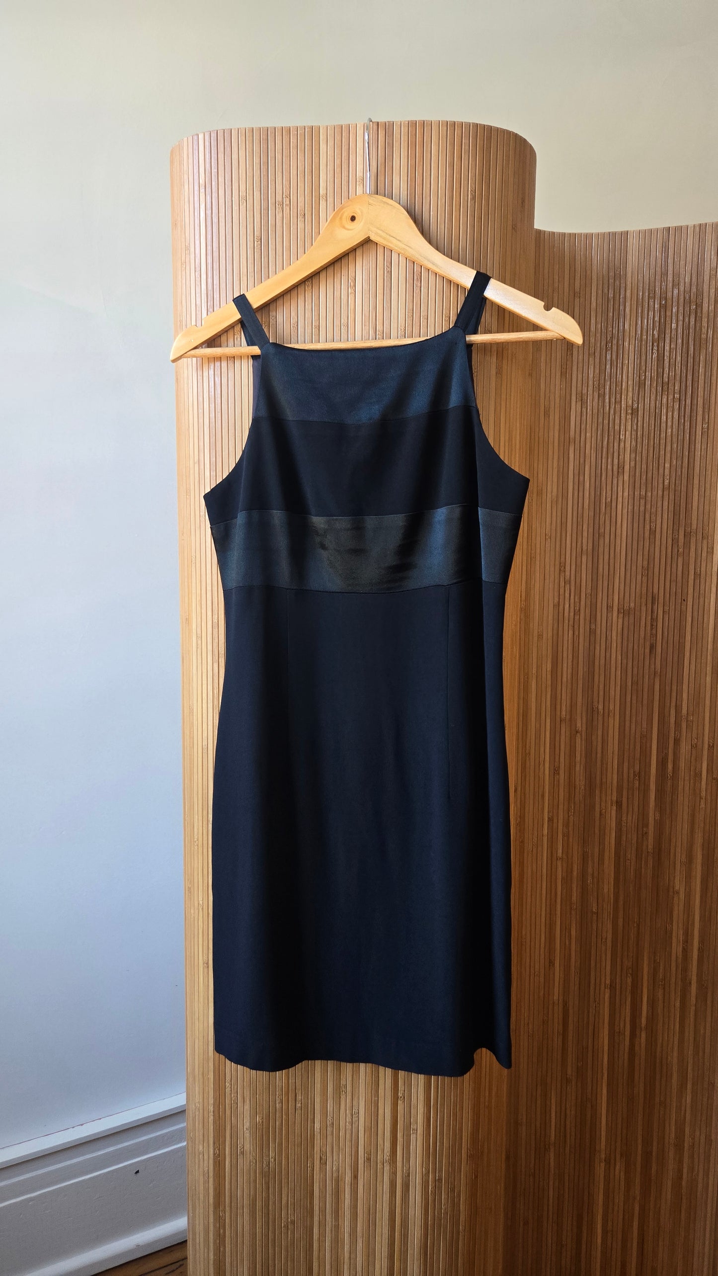 Dave & Johnny satin stripe minidress