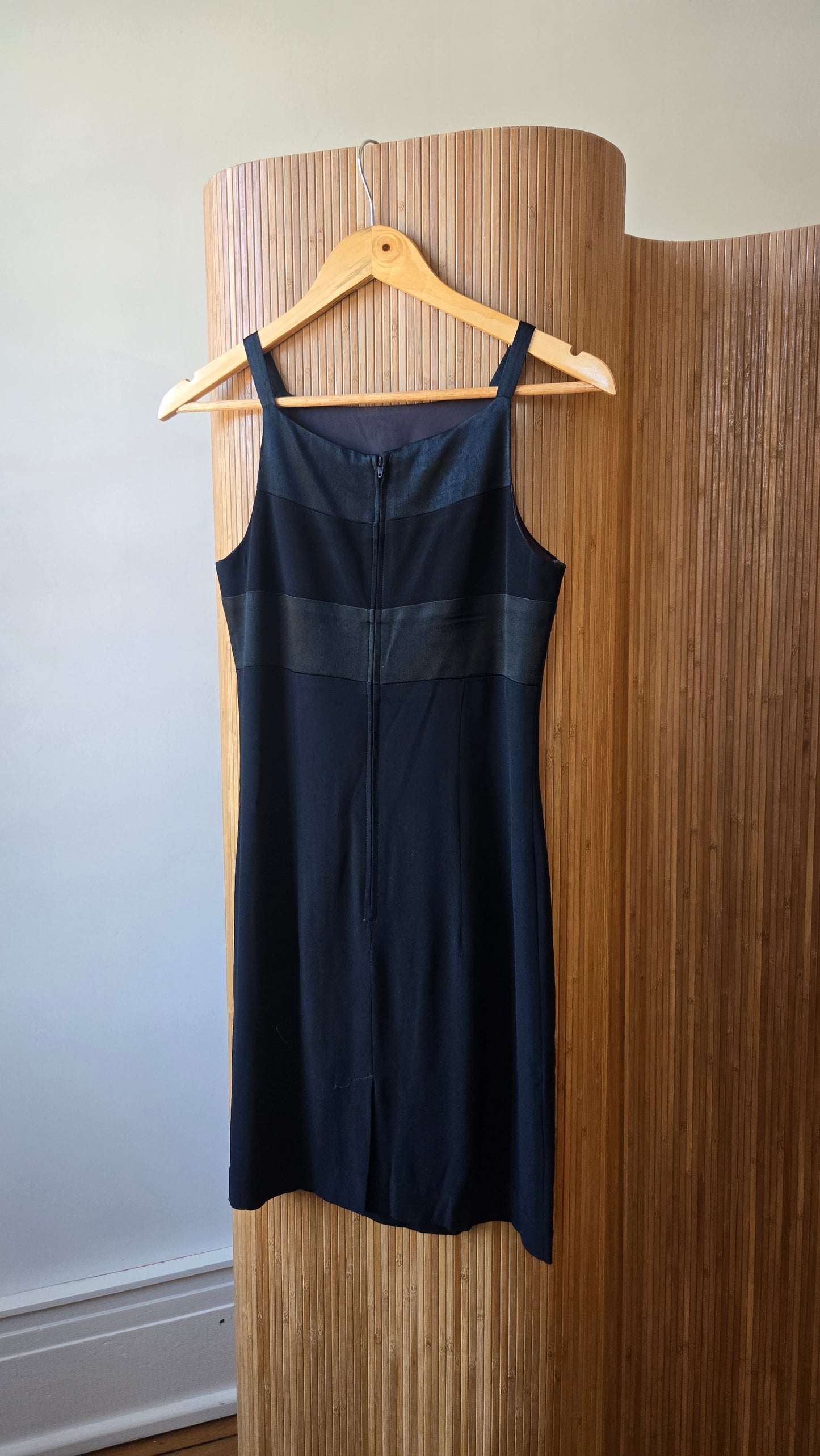 Dave & Johnny satin stripe minidress