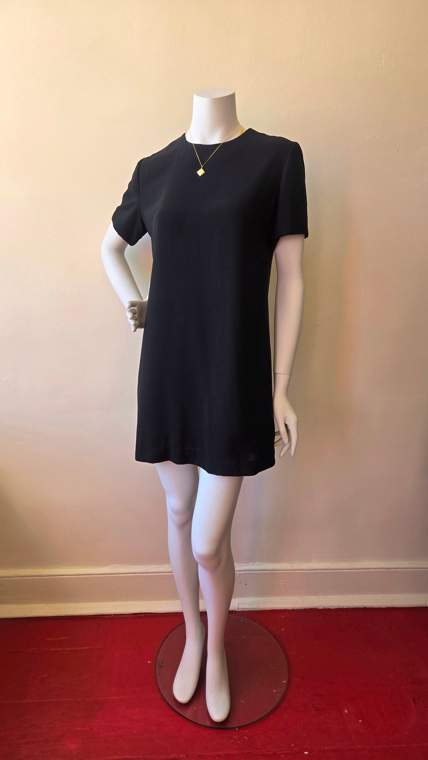 Ann Taylor black shift minidress