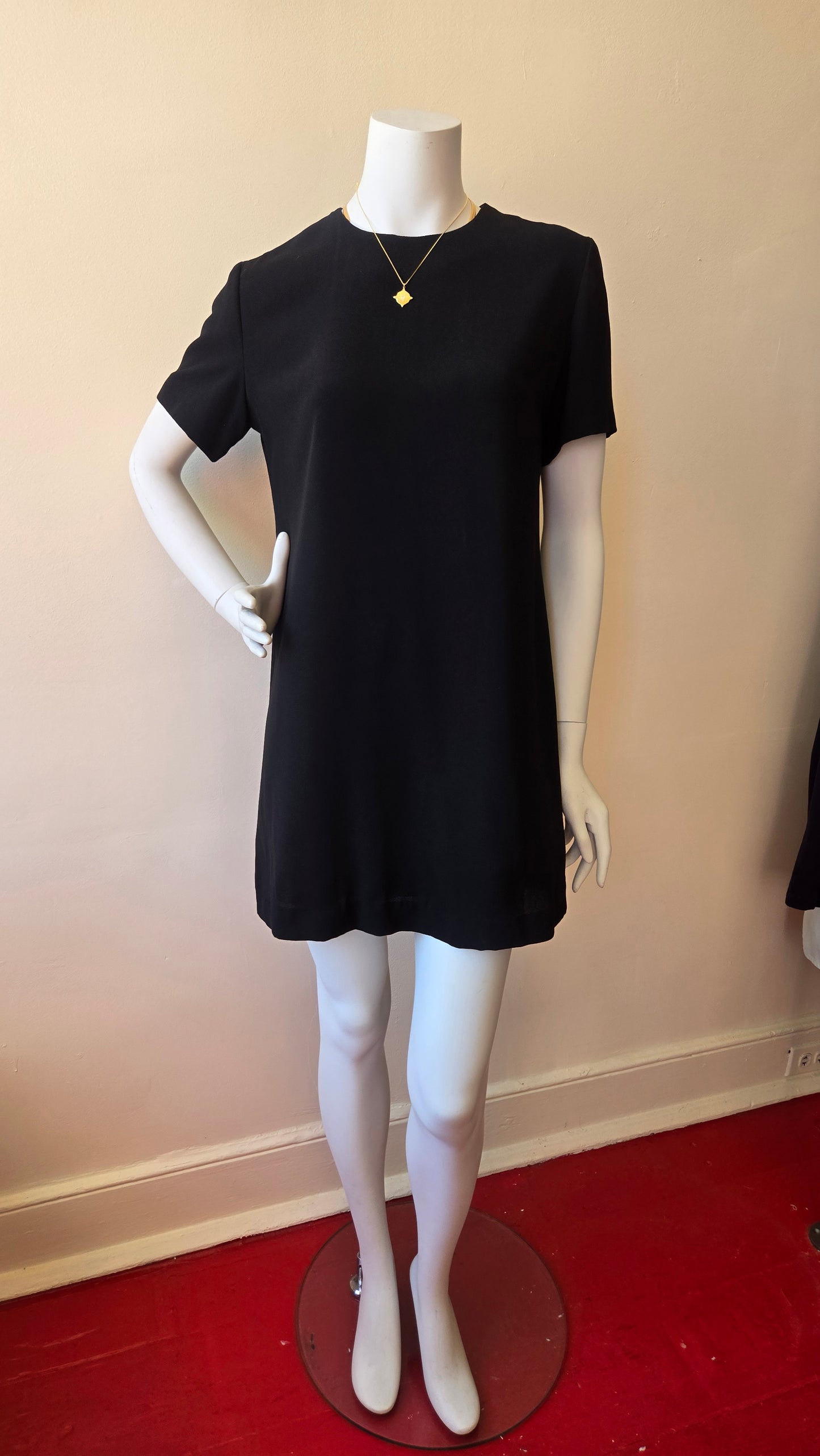 Ann Taylor black shift minidress