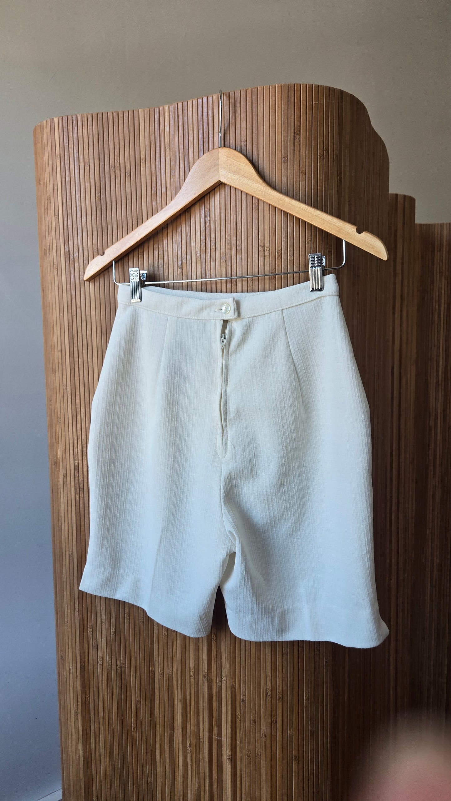 Graff ivory high waist shorts