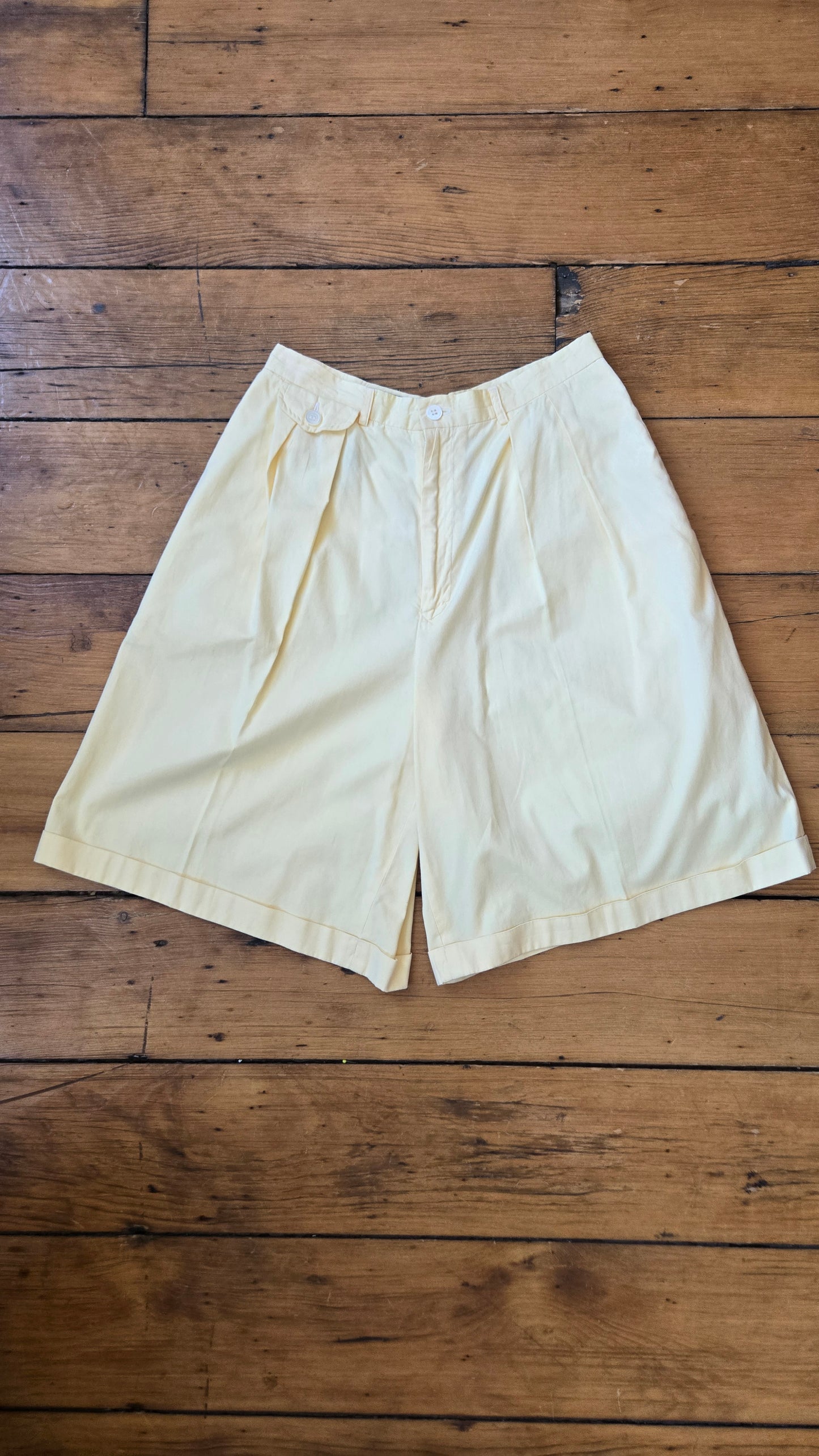 Ralph Lauren butter yellow bermuda shorts