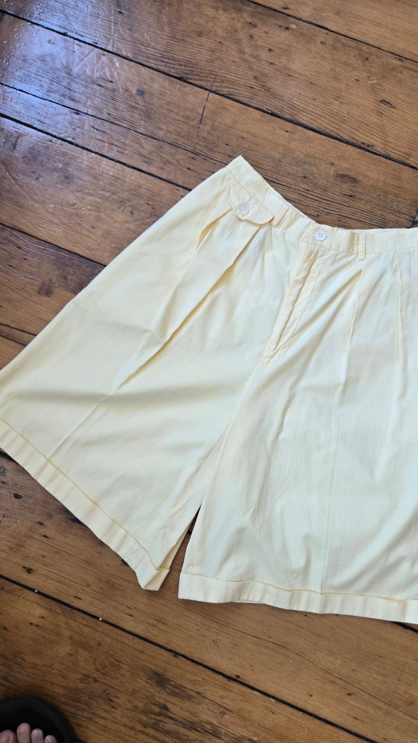 Ralph Lauren butter yellow bermuda shorts