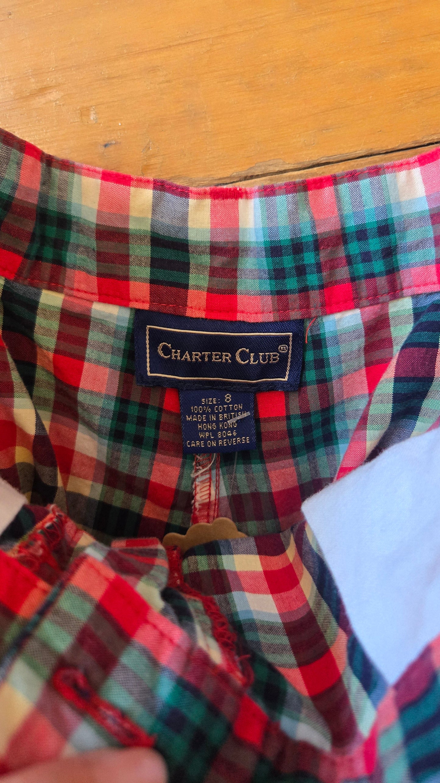 Charter Club plaid shorts