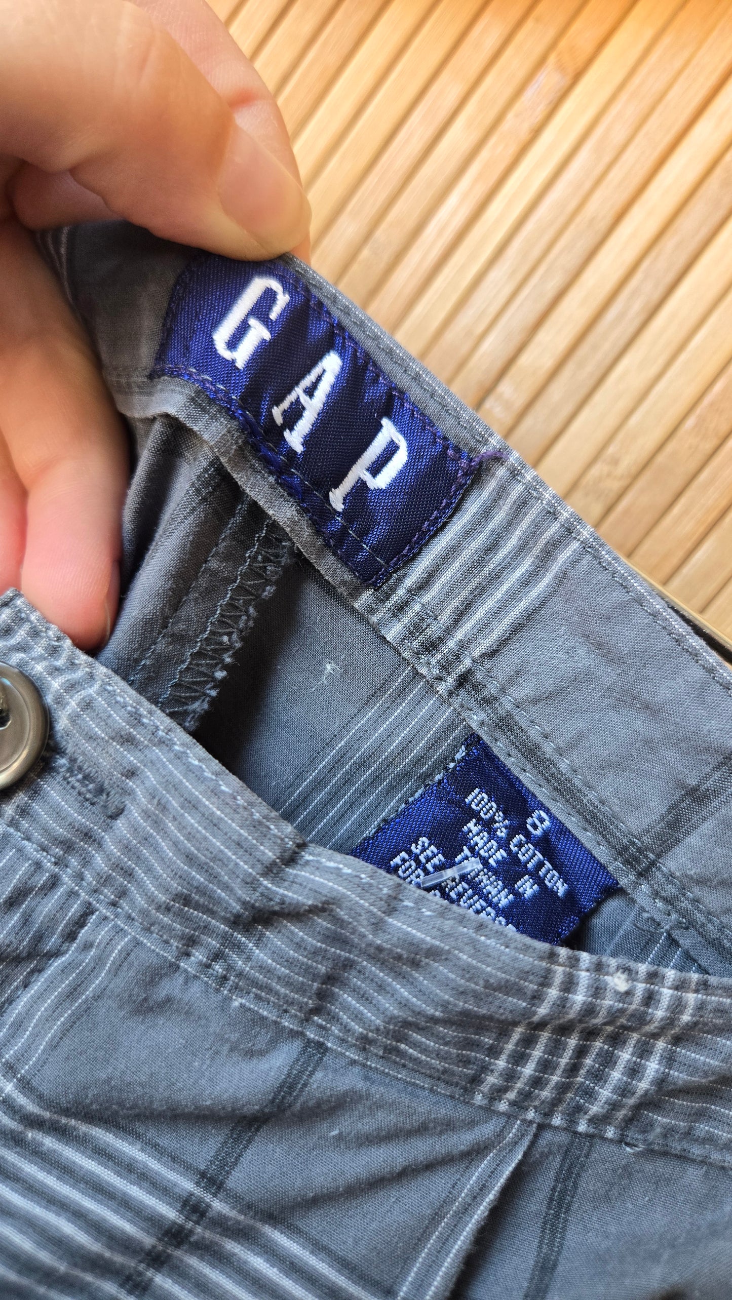 Gap blue plaid pants