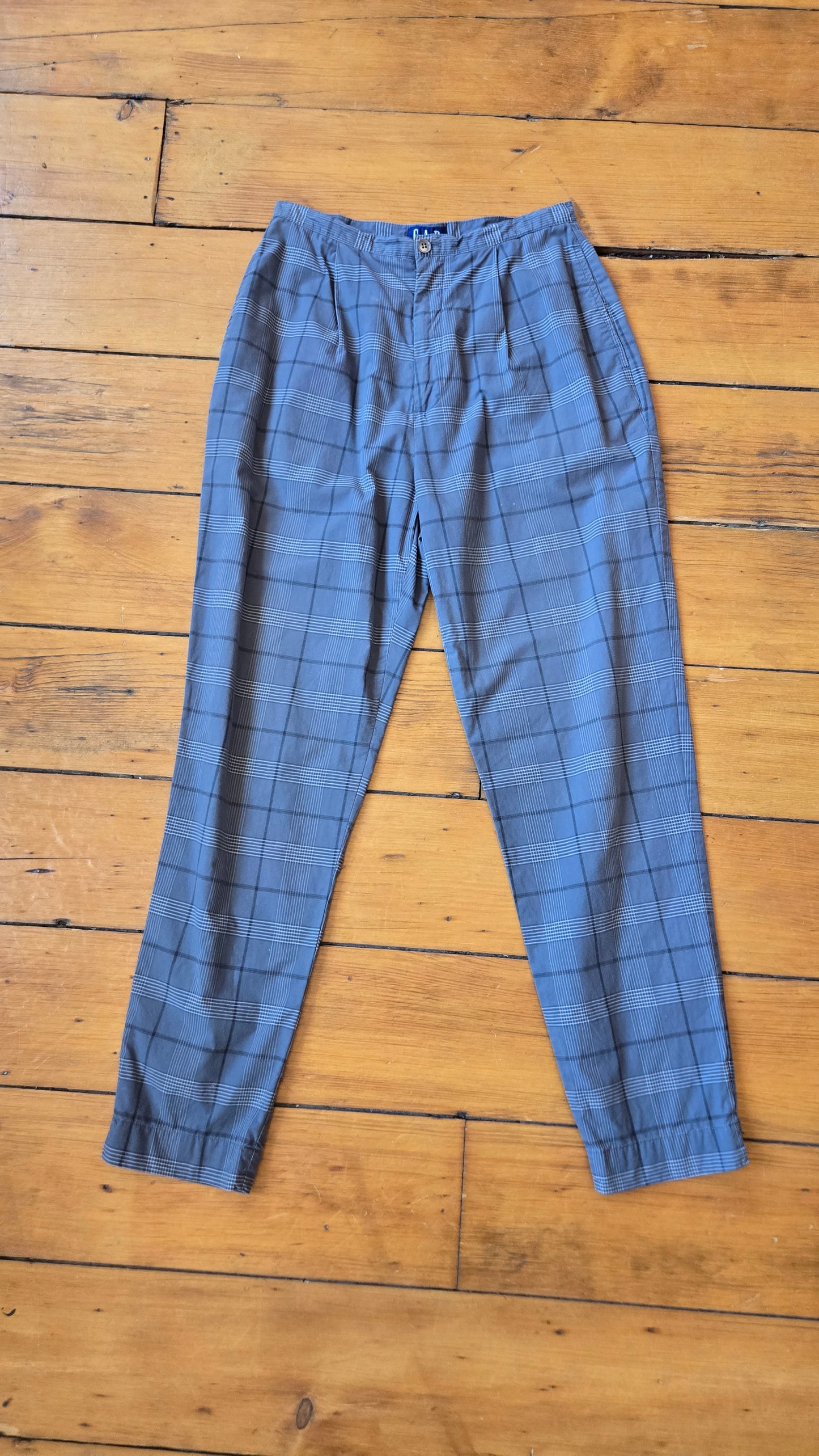 Gap blue plaid pants