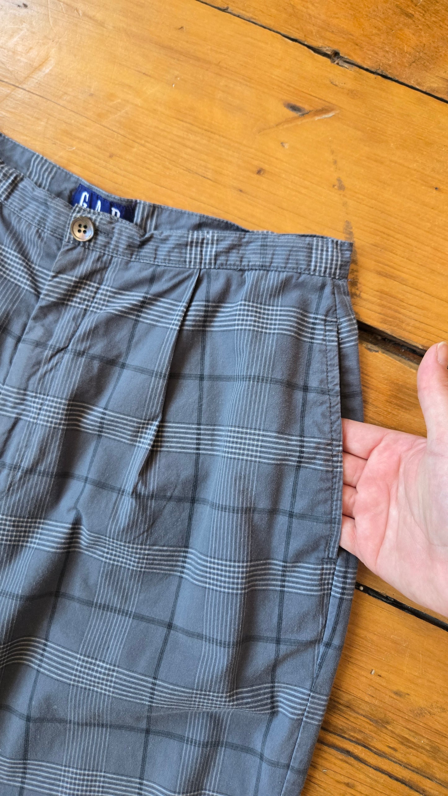 Gap blue plaid pants