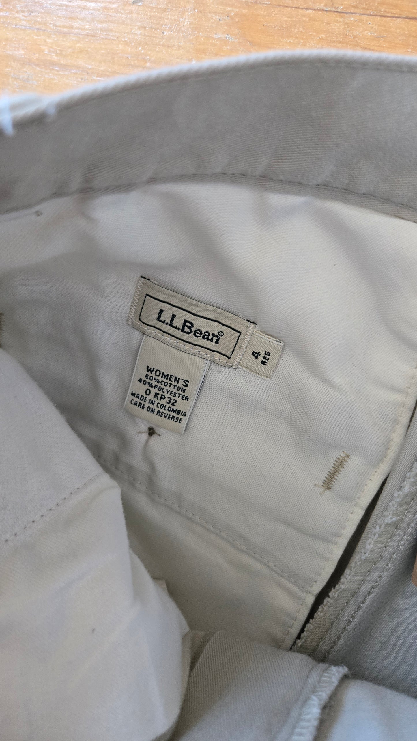 LLBean khaki chinos