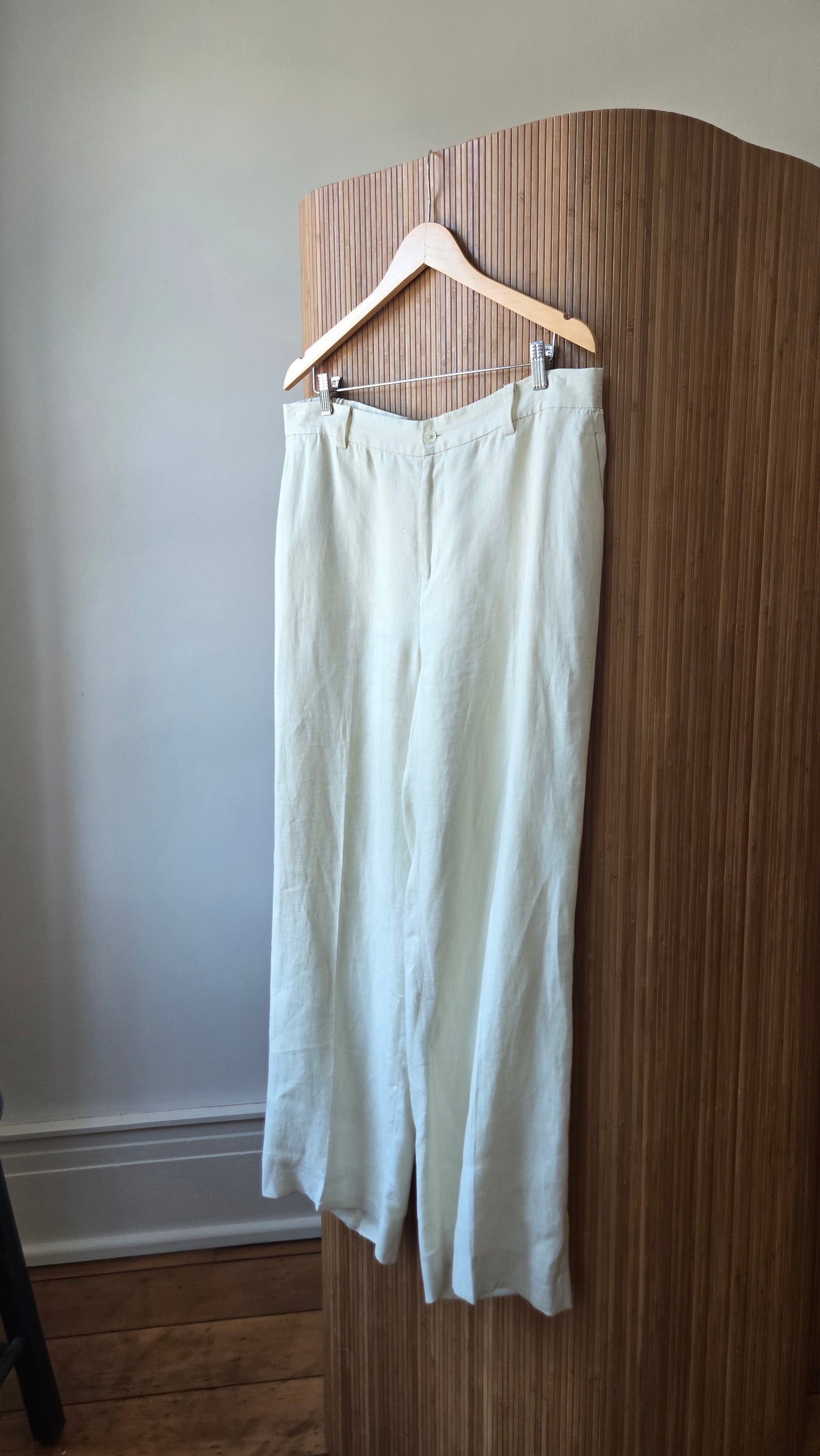 Ralph Lauren ivory linen pants