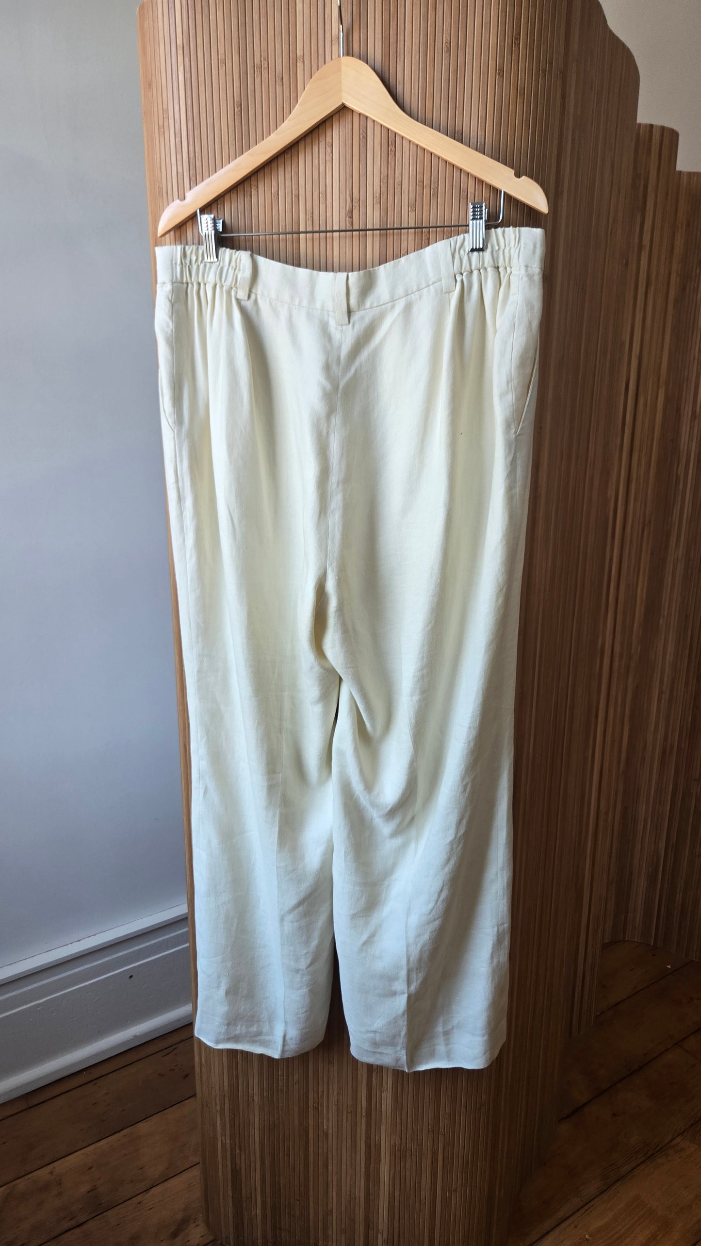 Ralph Lauren ivory linen pants