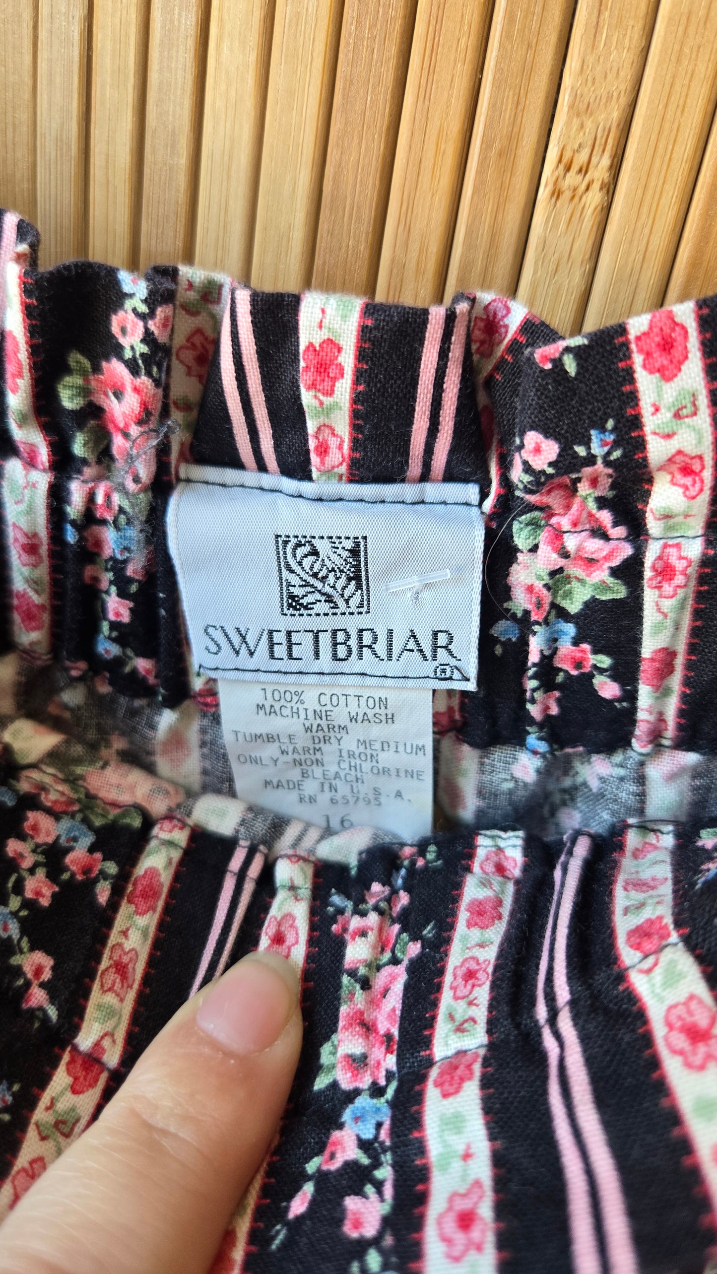 Sweetbriar striped floral pants