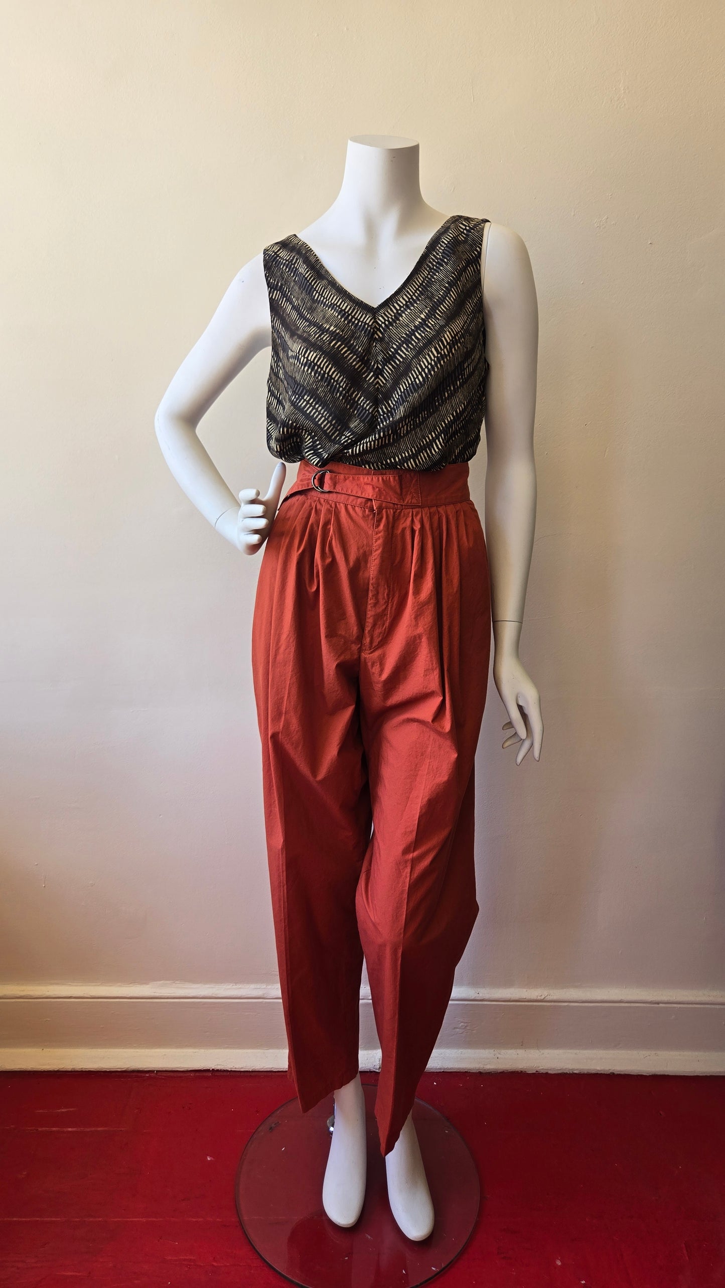 Liz Claiborne rust peg pants
