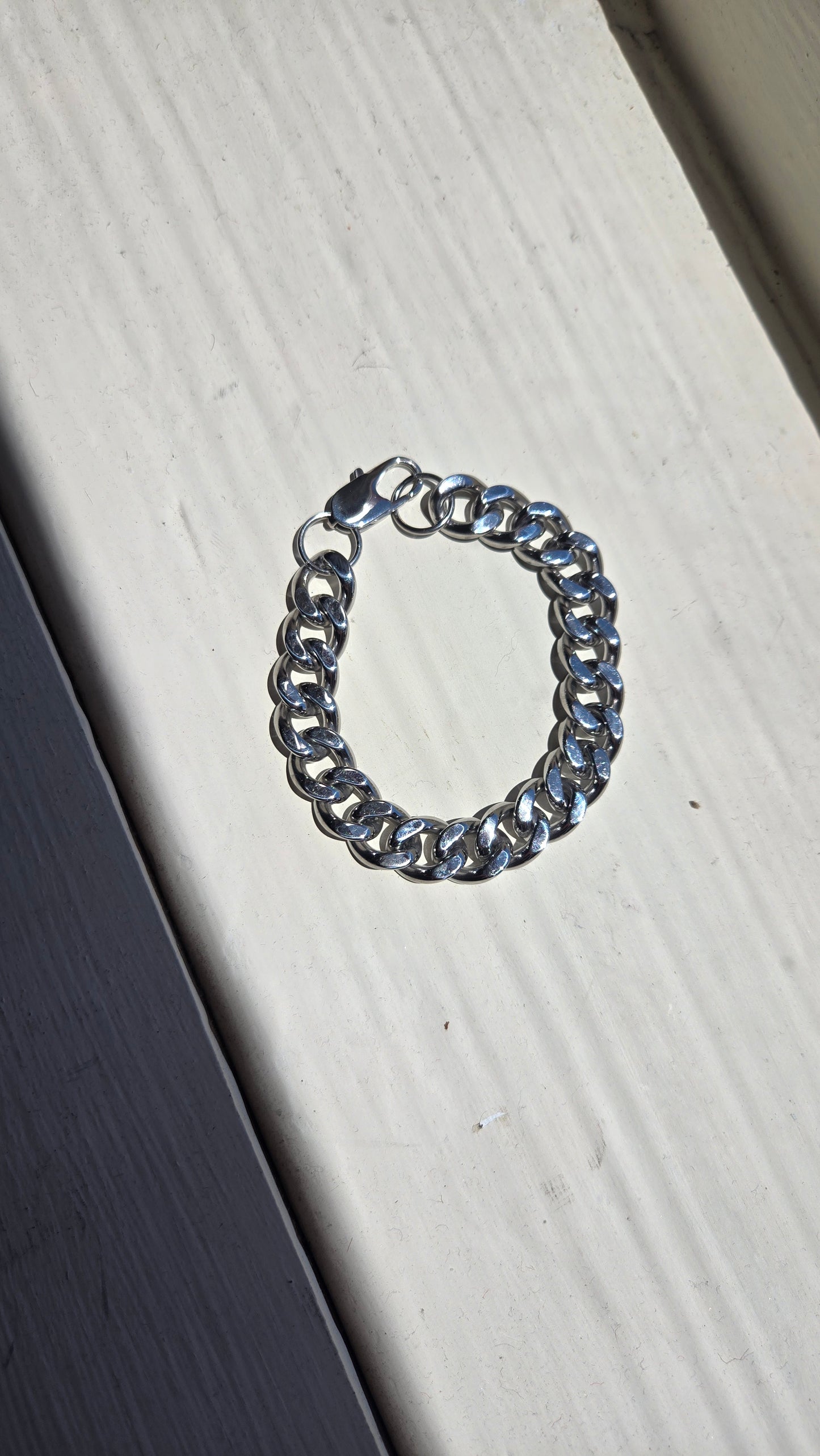 Silver Curb Chain Bracelet