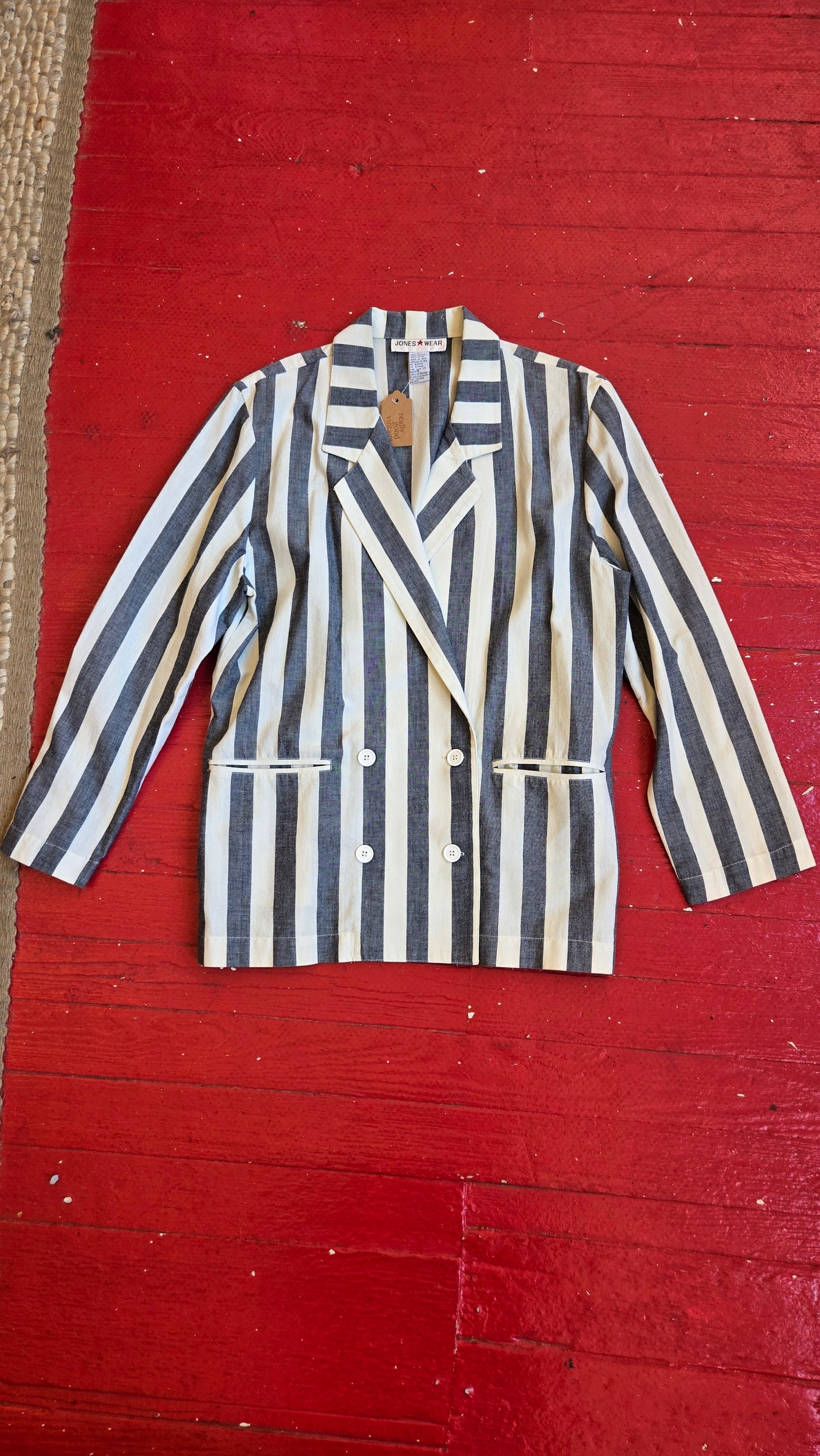 Joneswear awning stripe blazer