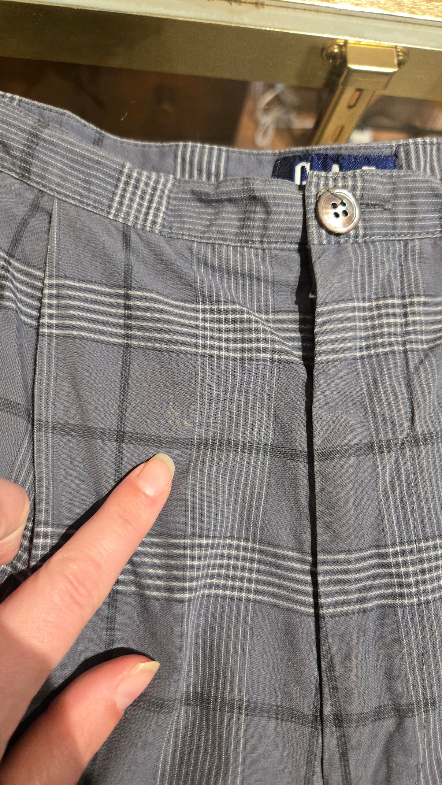 Gap blue plaid pants