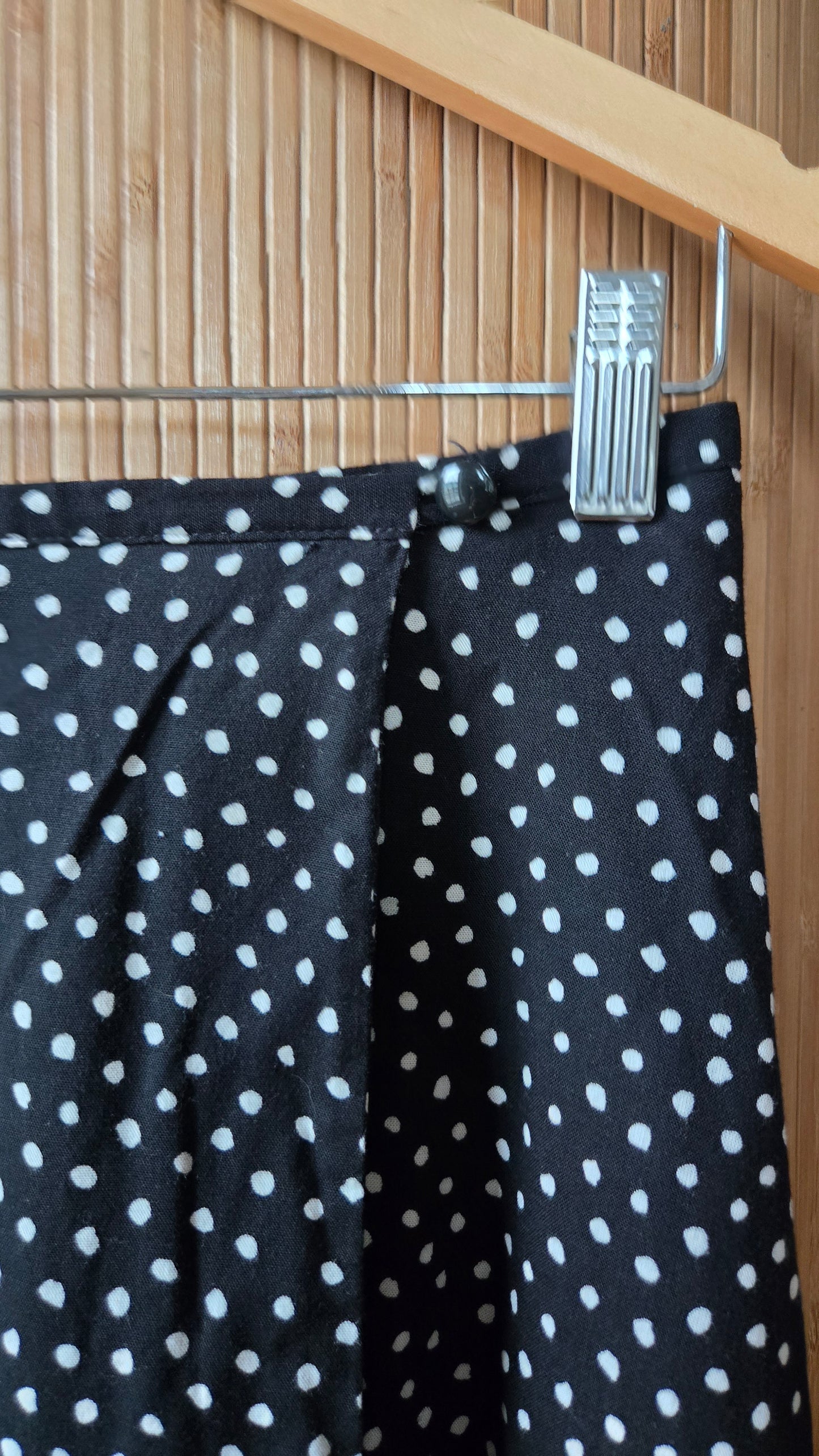 MB polka dot mini wrap skirt