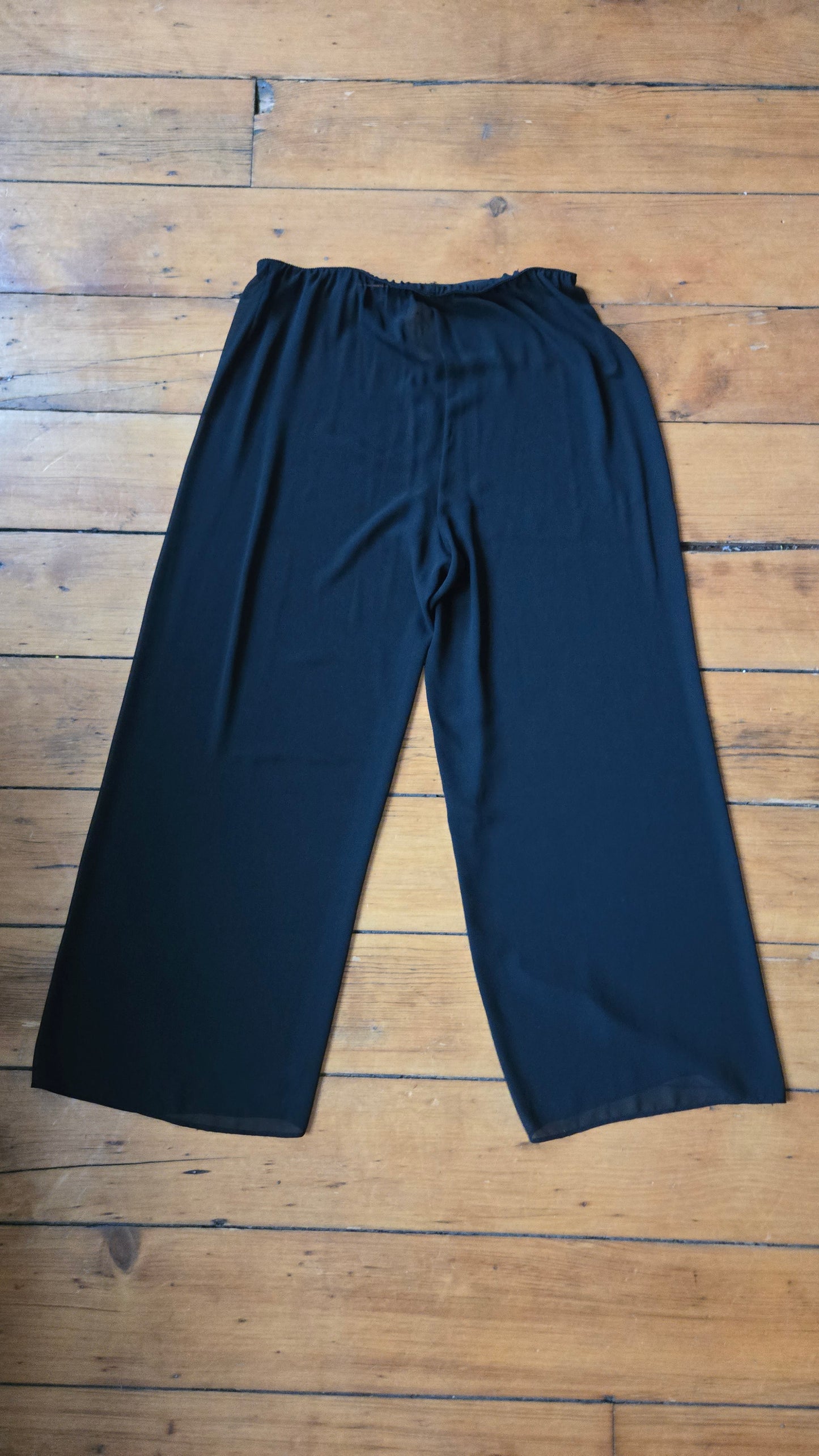 Black sheer pants