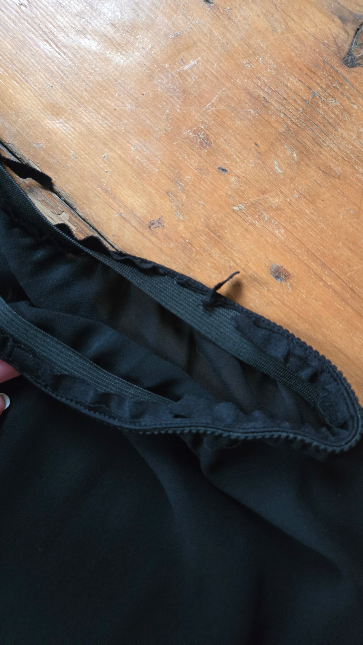 Black sheer pants
