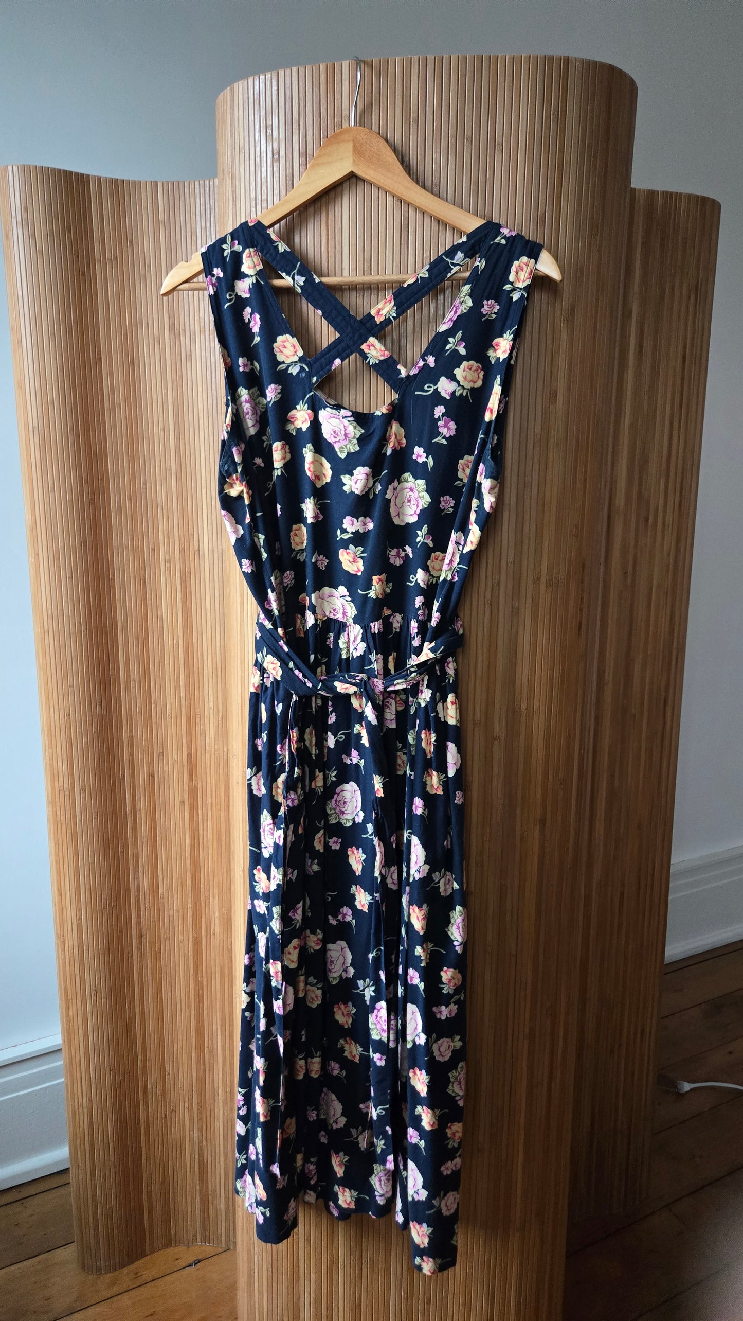 Erika cross-back floral dress