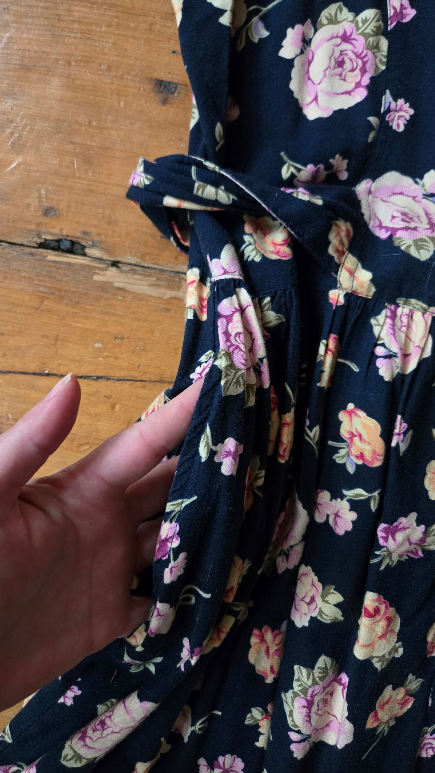 Erika cross-back floral dress