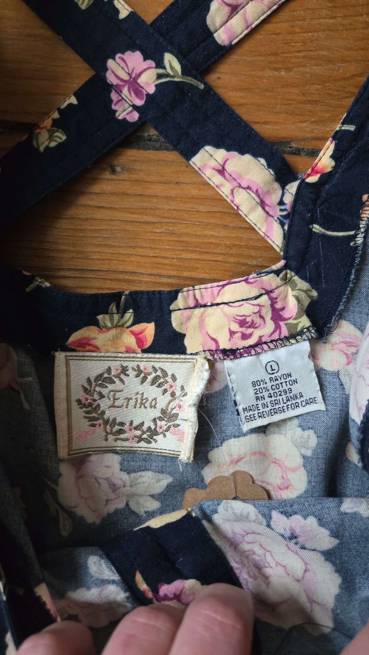 Erika cross-back floral dress