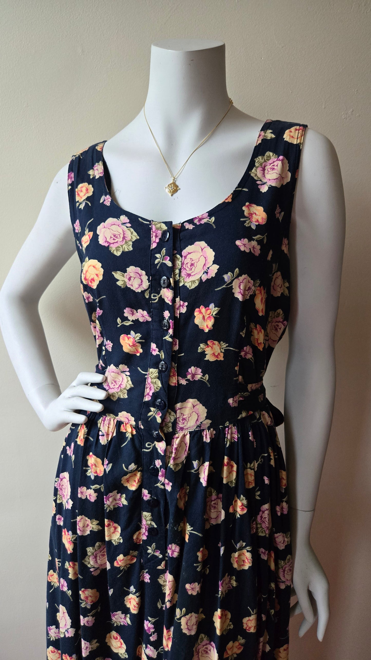 Erika cross-back floral dress